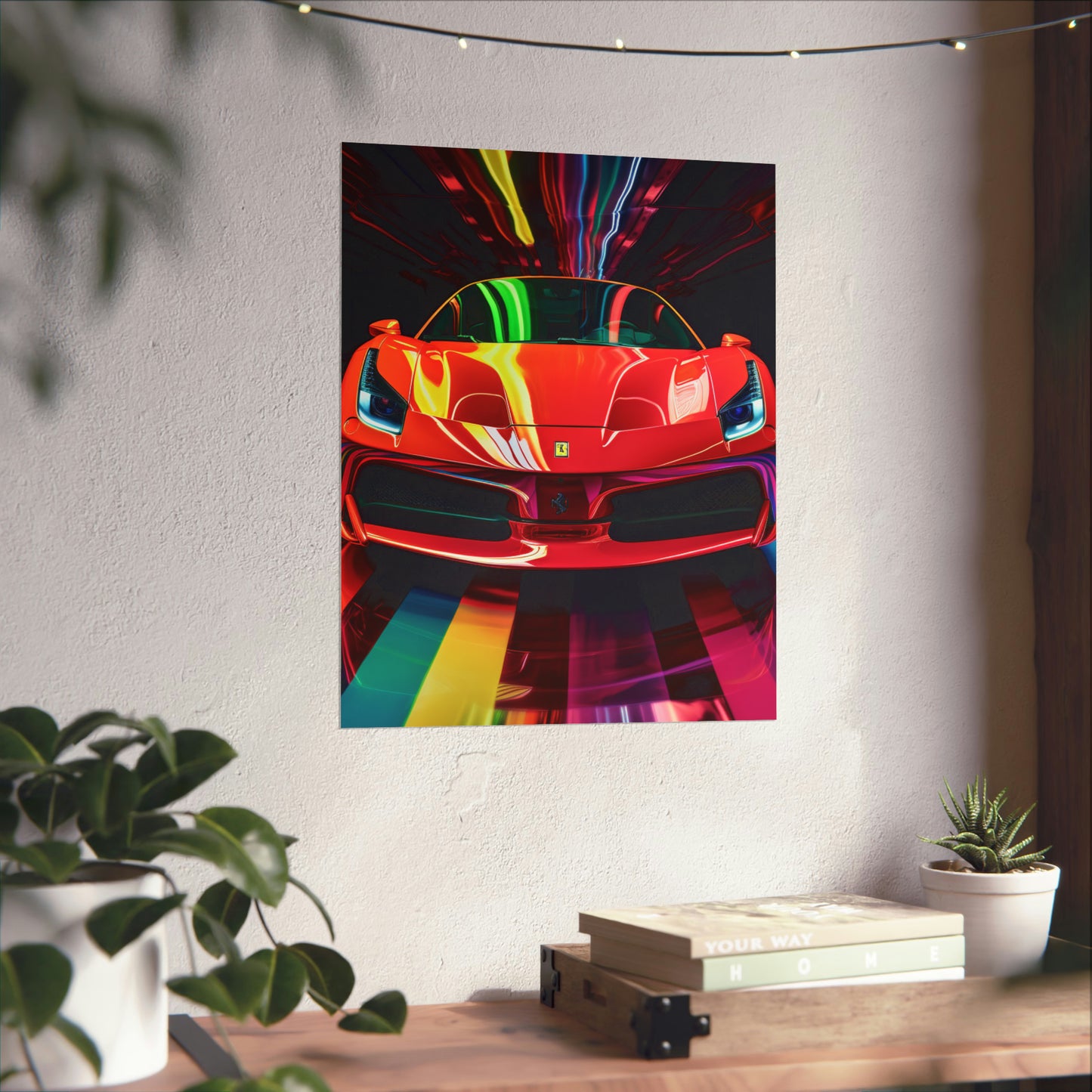 Premium Matte Vertical Posters Ferrari Flair Macro 3