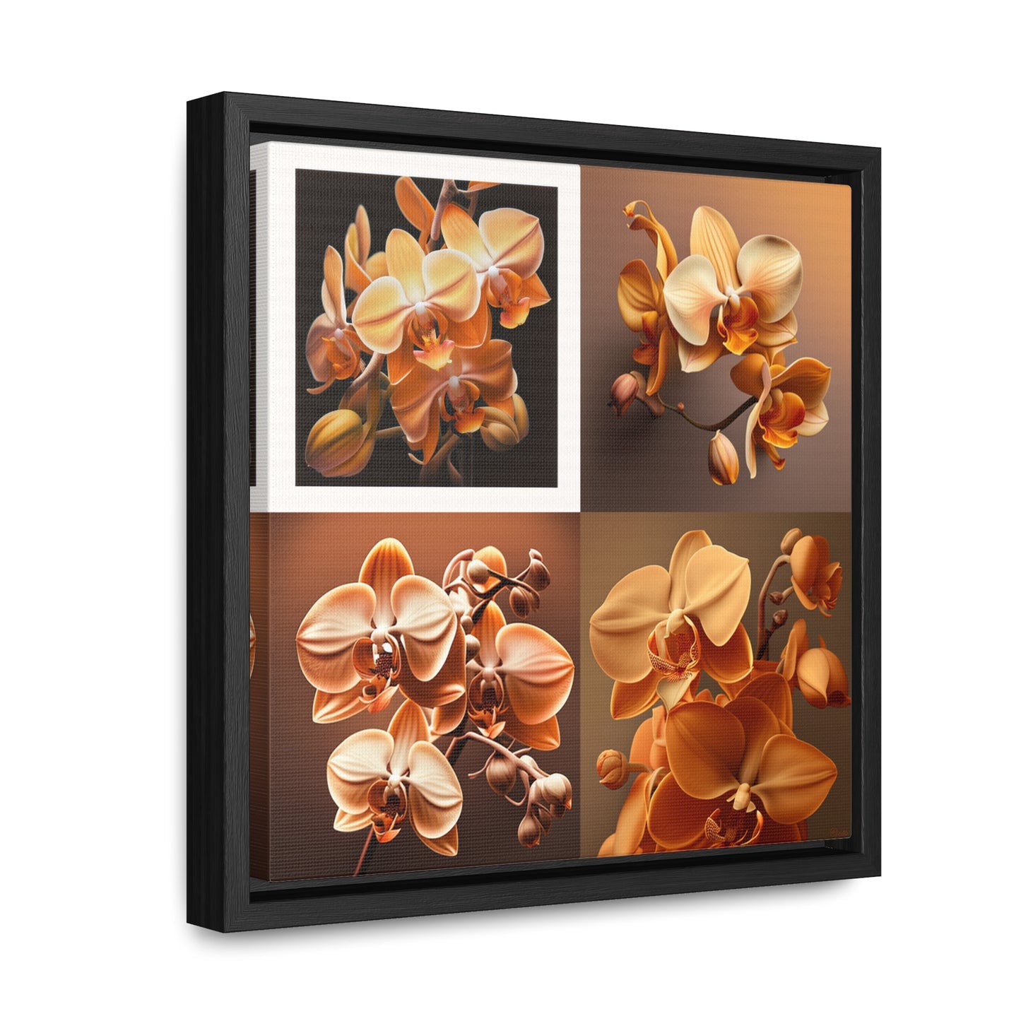 Gallery Canvas Wraps, Square Frame orchid pedals 5