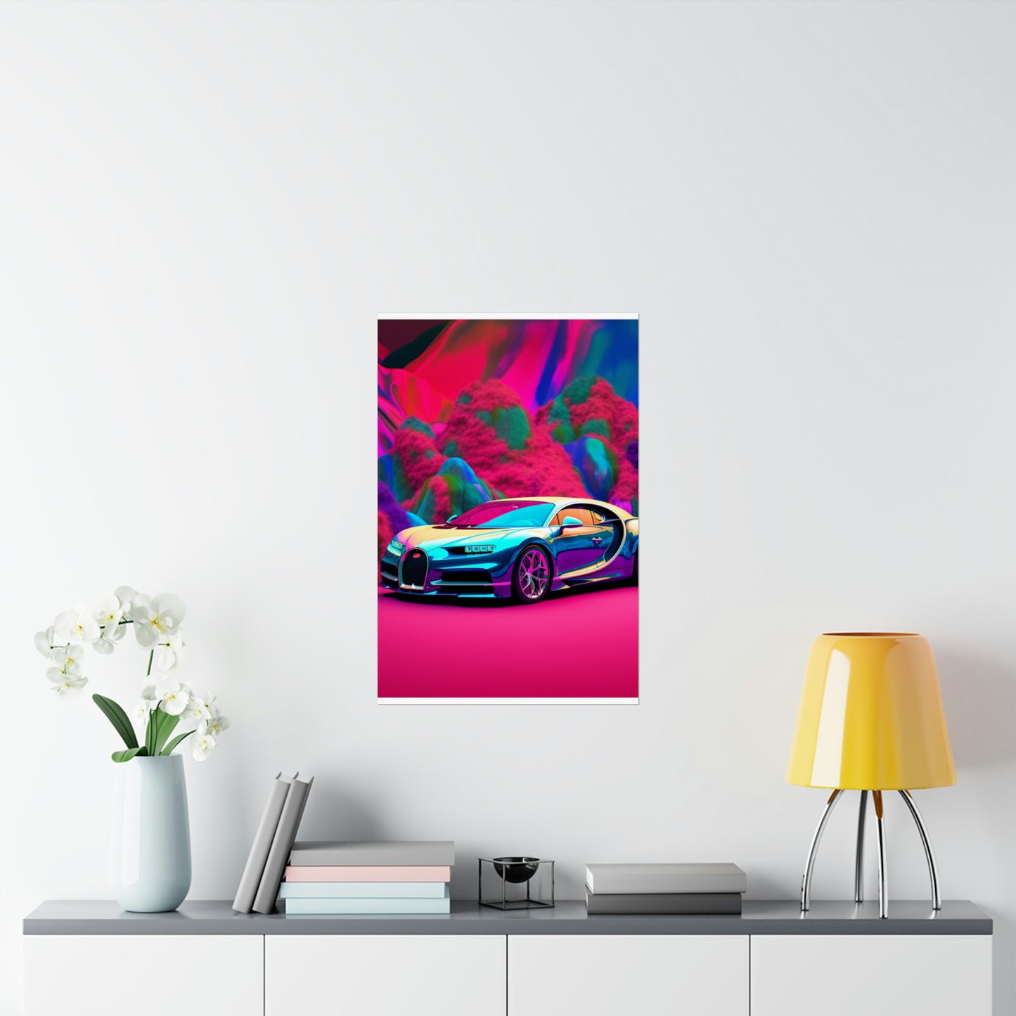 Premium Matte Vertical Posters Florescent Bugatti Flair 4