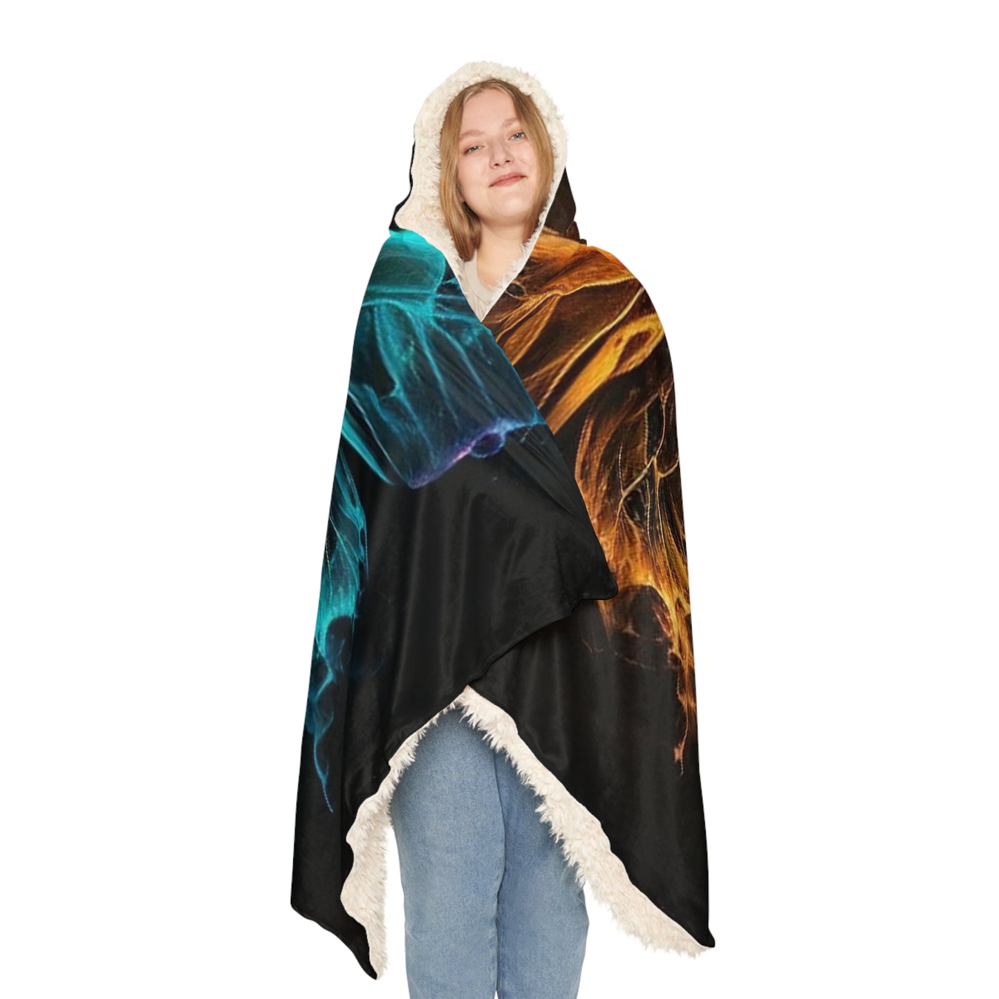 Snuggle Hooded Blanket Neon Glo Butterfly 4