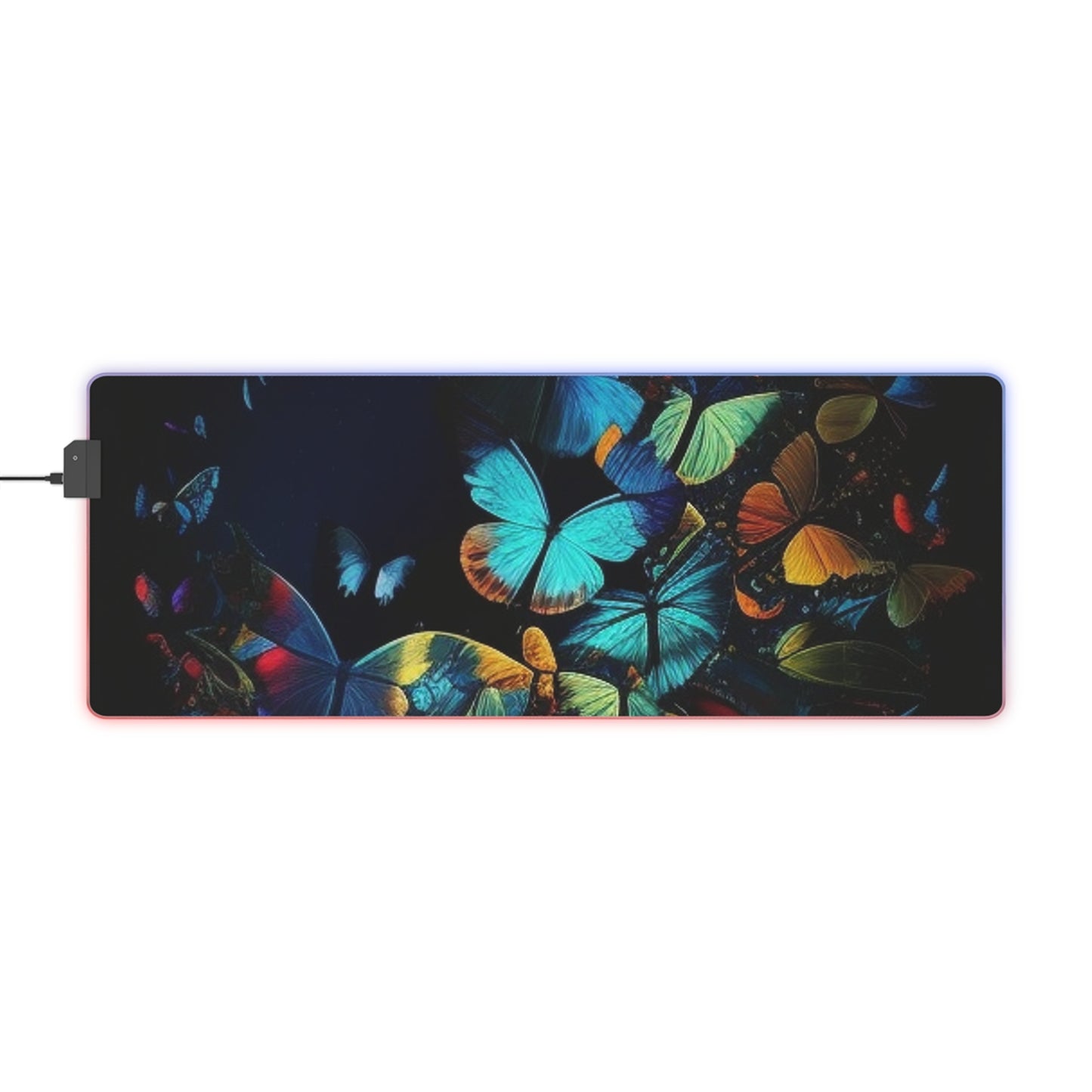 LED Gaming Mouse Pad Moon Butterfly 1