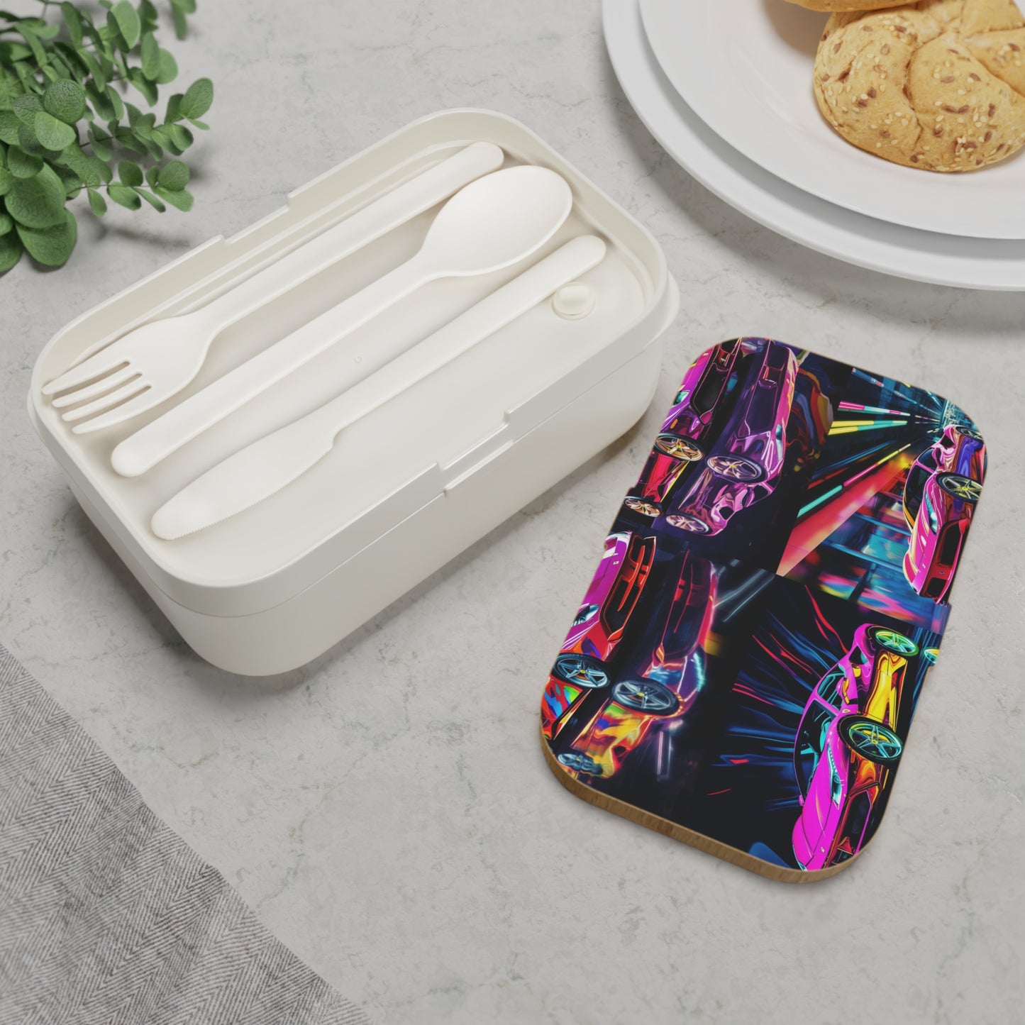 Bento Lunch Box Pink Macro Ferrari 5