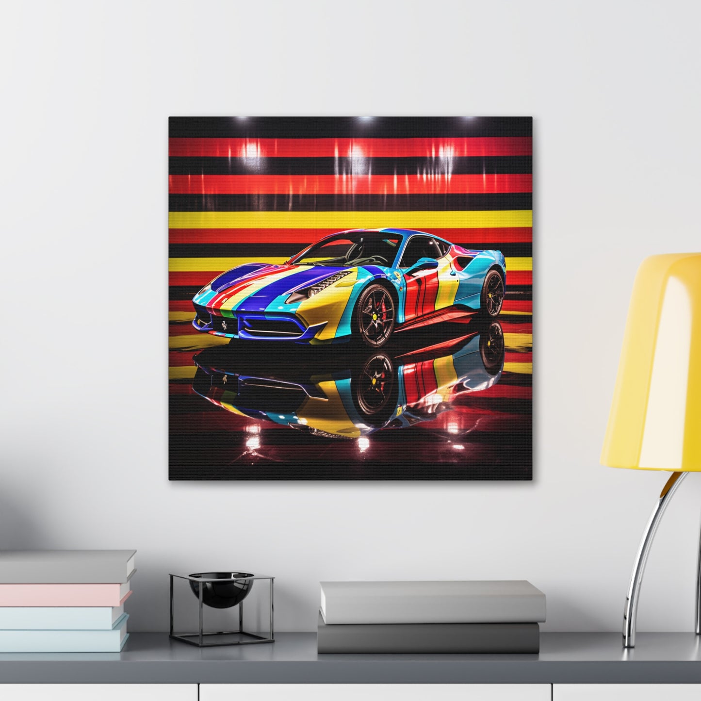 Canvas Gallery Wraps Hyper Colorfull Ferrari 2