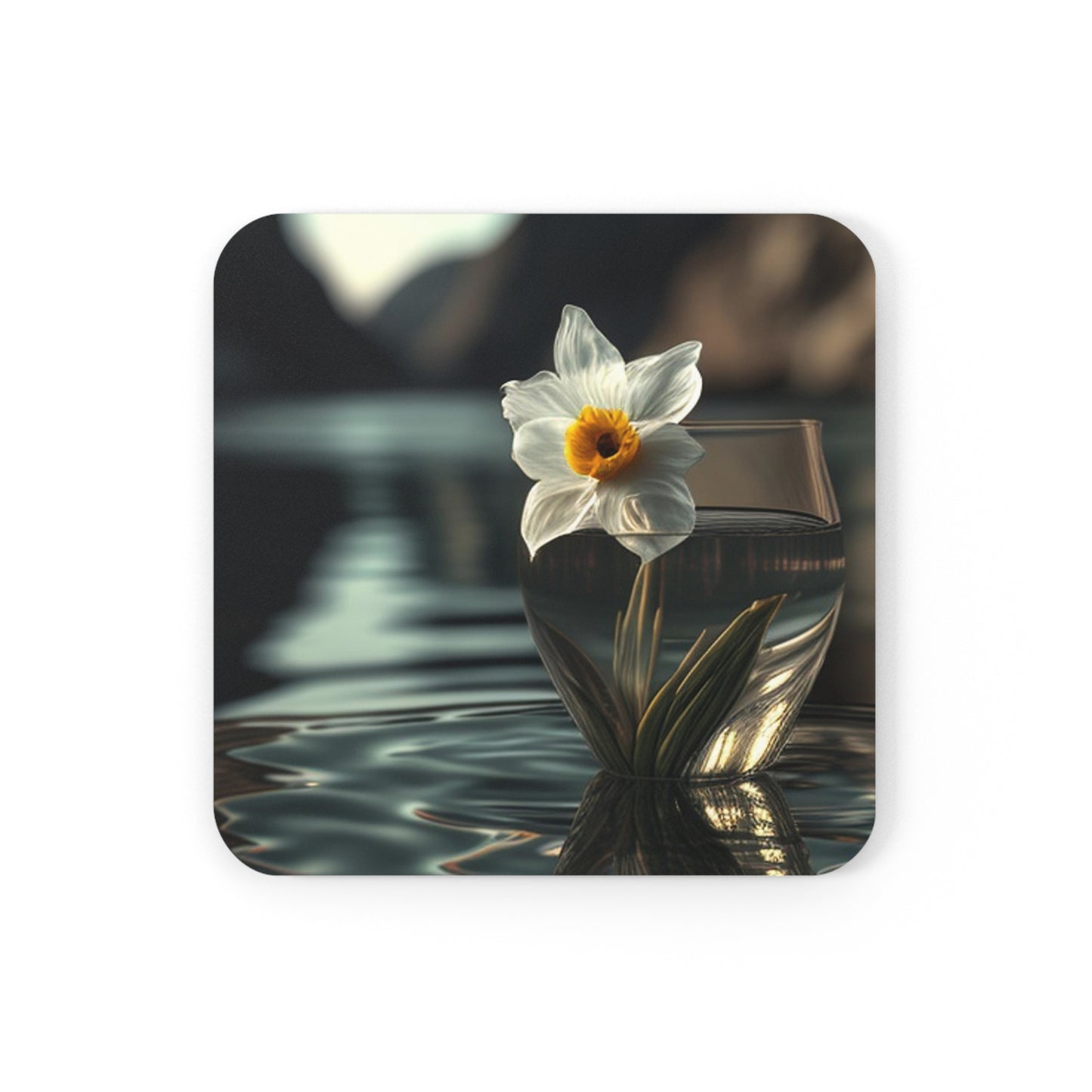 Corkwood Coaster Set Daffodil 2