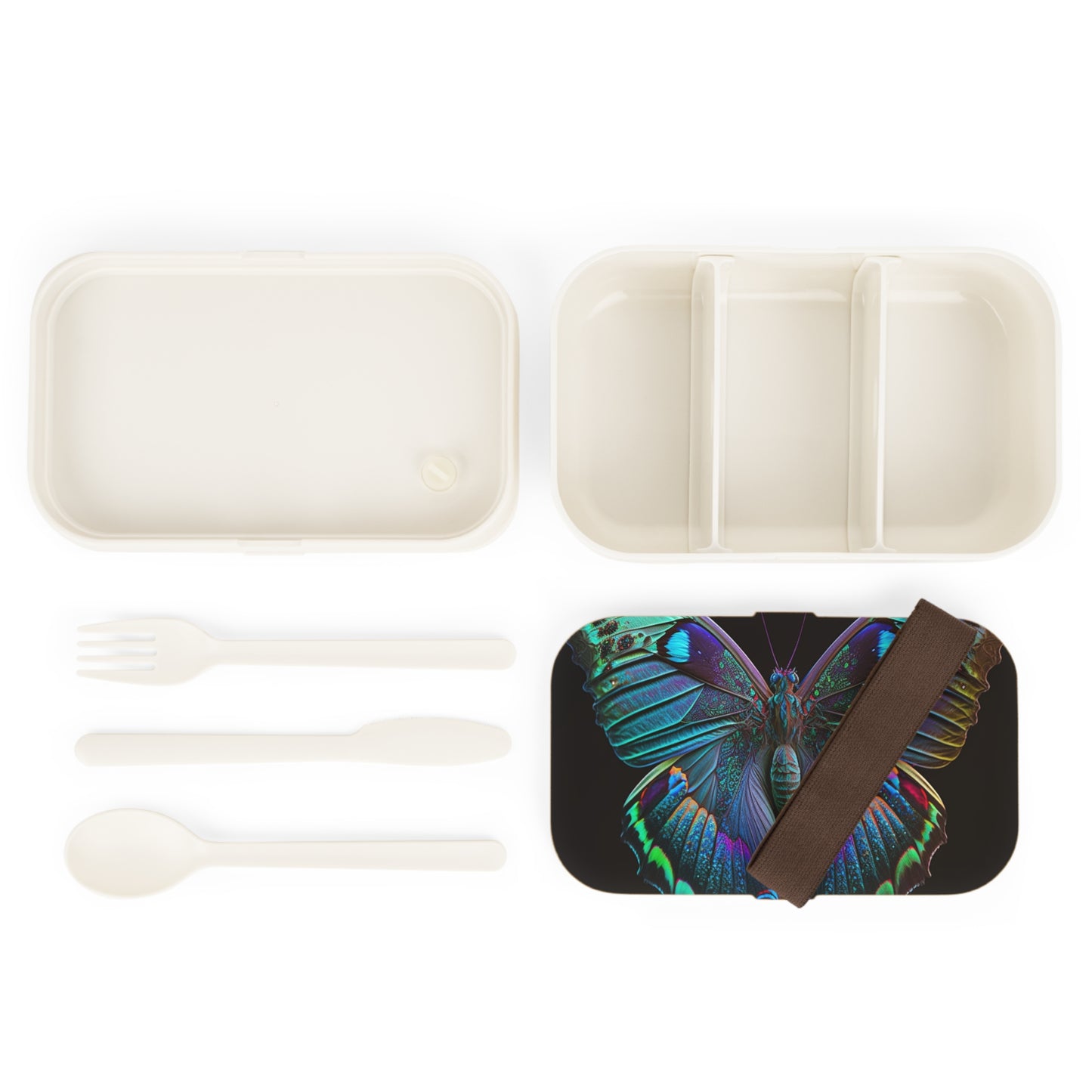 Bento Lunch Box Hue Neon Butterfly 4