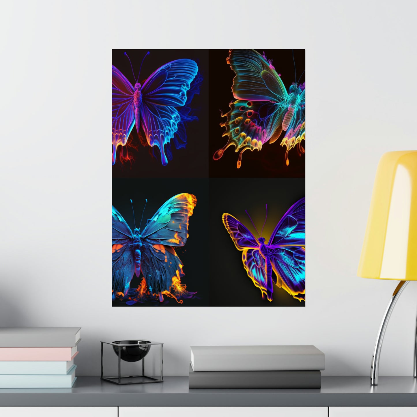 Premium Matte Vertical Posters Thermal Butterfly 5