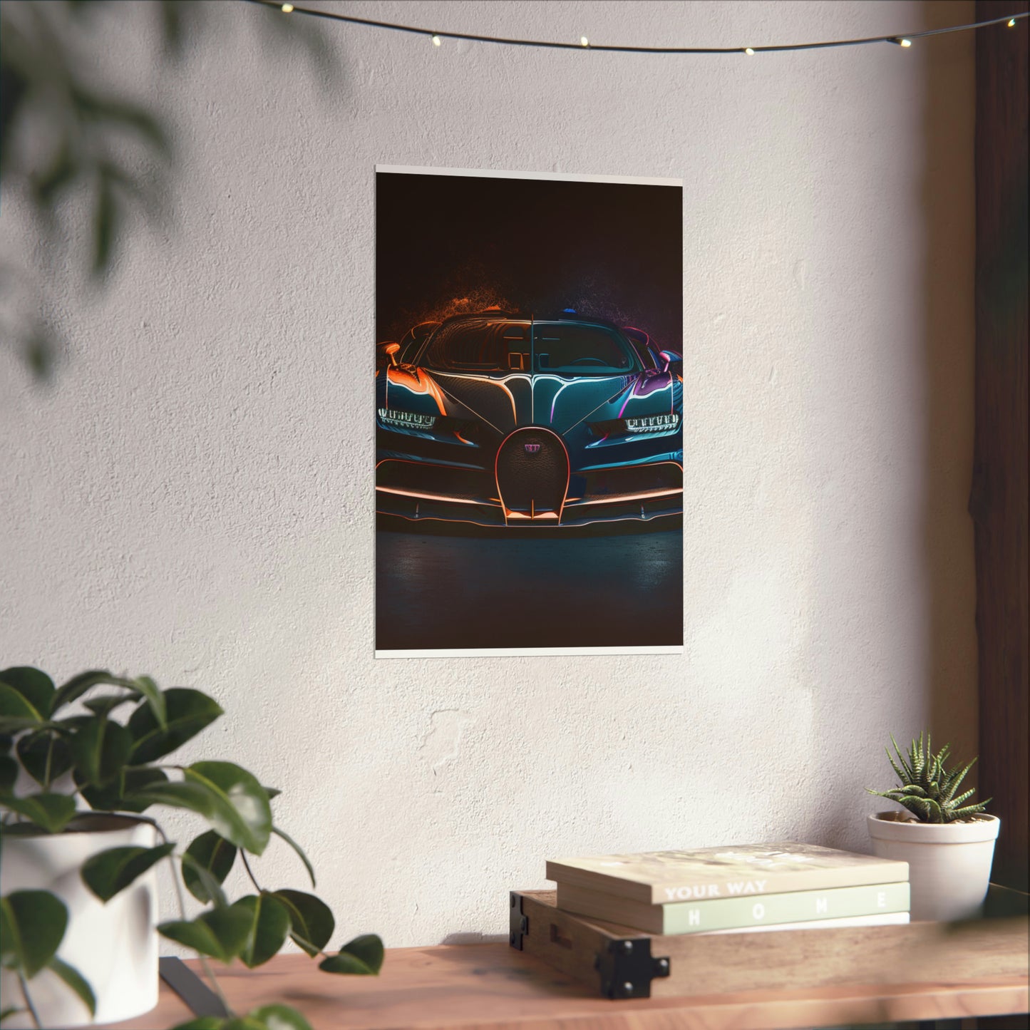 Premium Matte Vertical Posters Bugatti Chiron Super 3