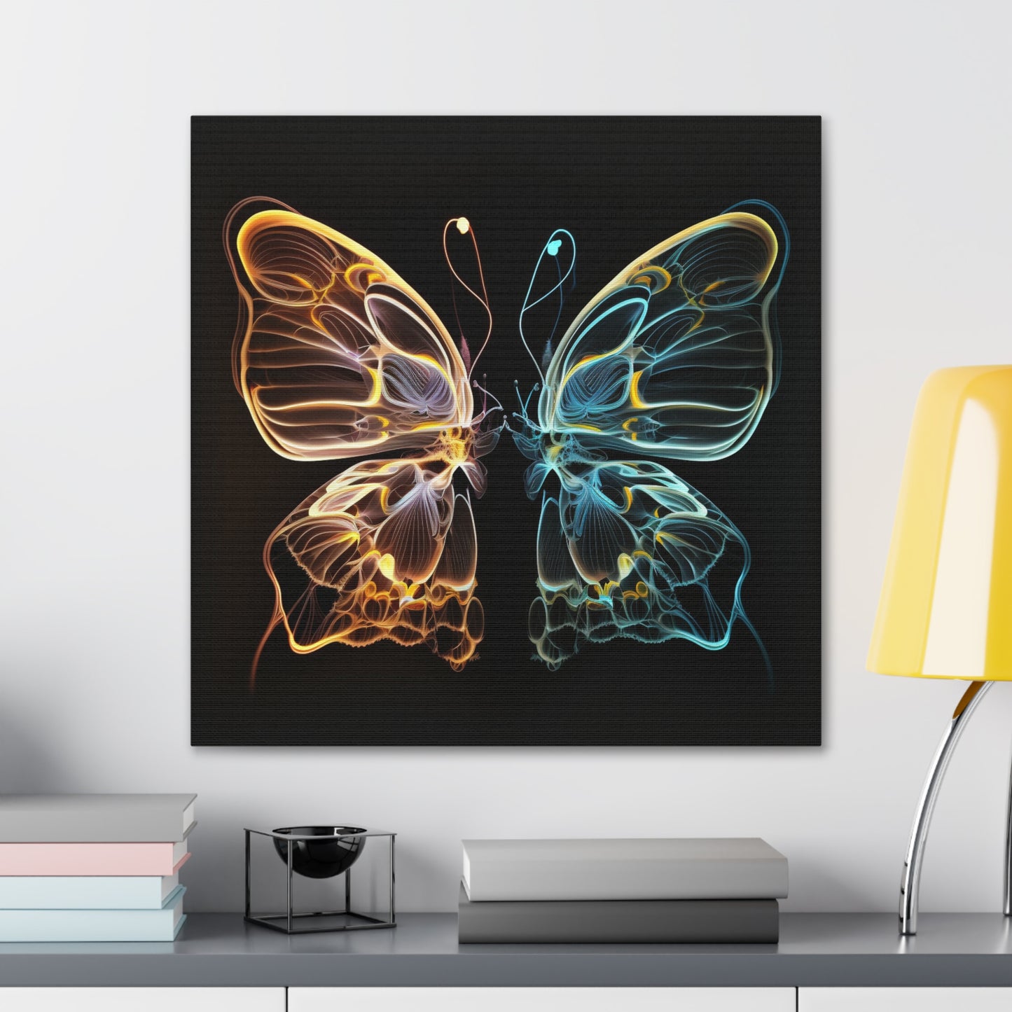 Canvas Gallery Wraps Neon Glo Butterfly 3