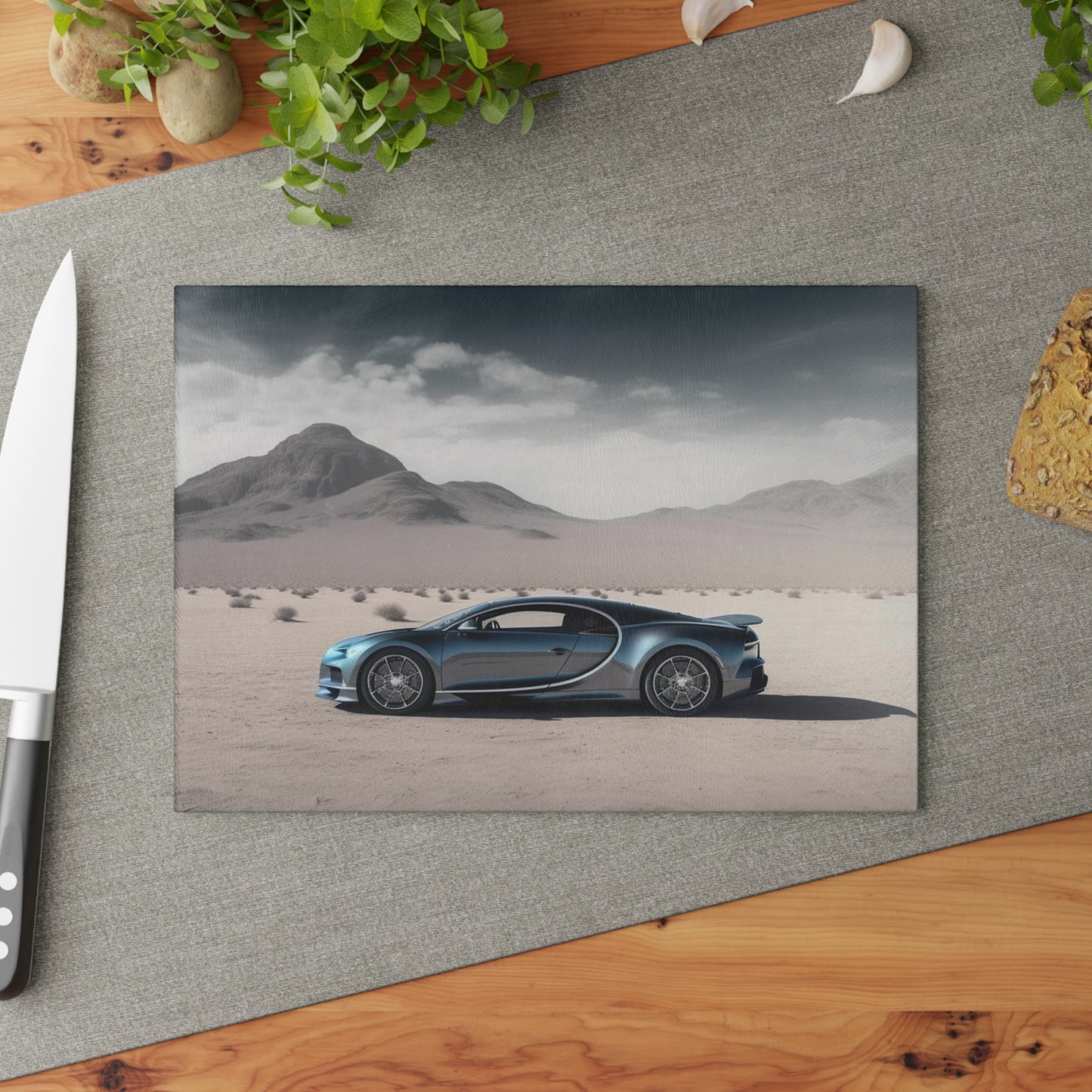 Glass Cutting Board Bugatti Real Look 1