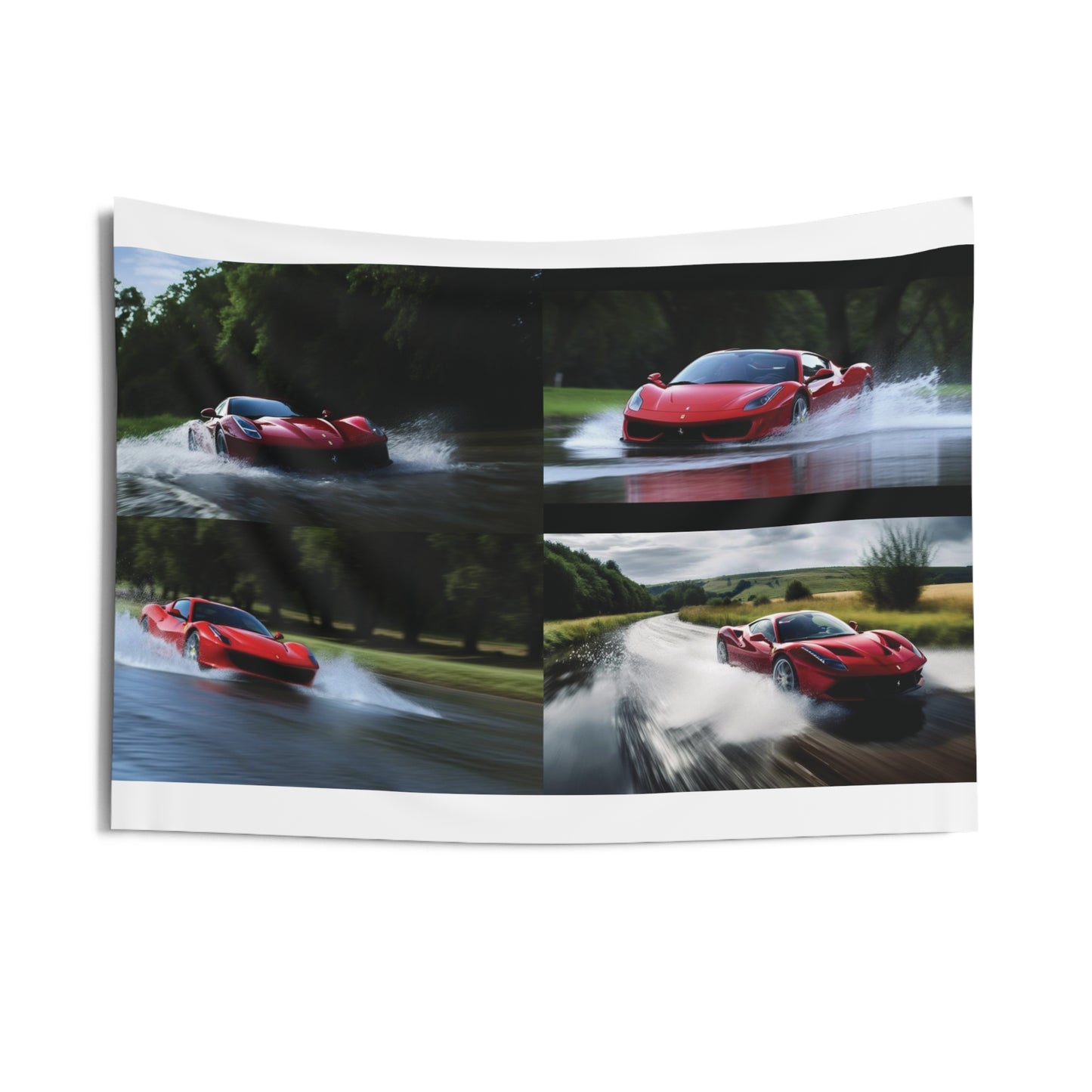 Indoor Wall Tapestries Water Ferrari Splash 5