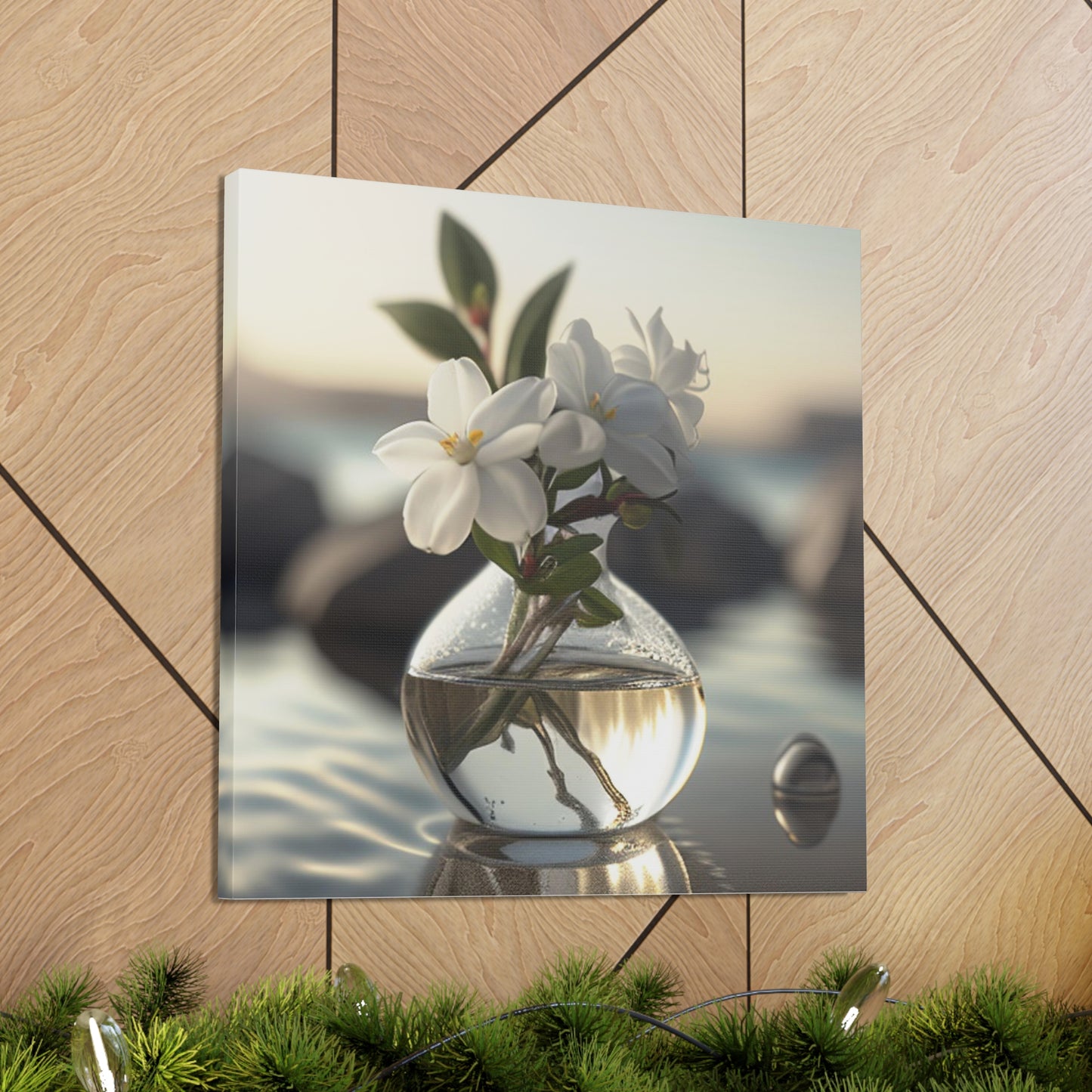 Canvas Gallery Wraps Jasmine glass vase 1