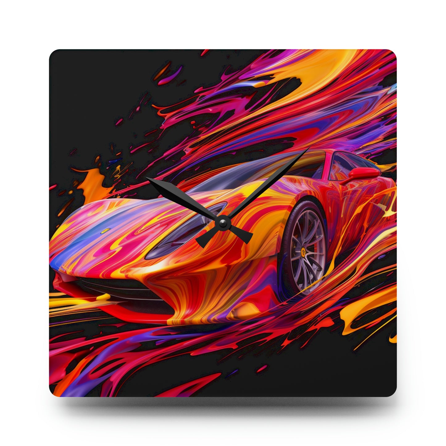 Acrylic Wall Clock Ferrari Water Fusion 2