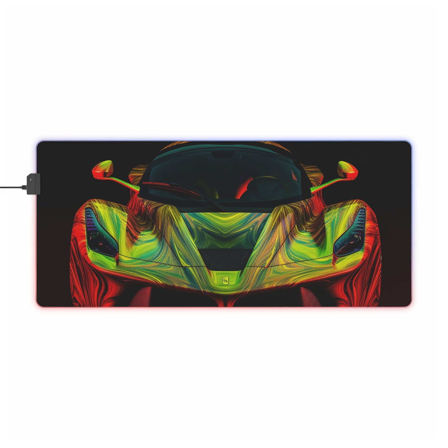 LED Gaming Mouse Pad Ferrari Neon 1