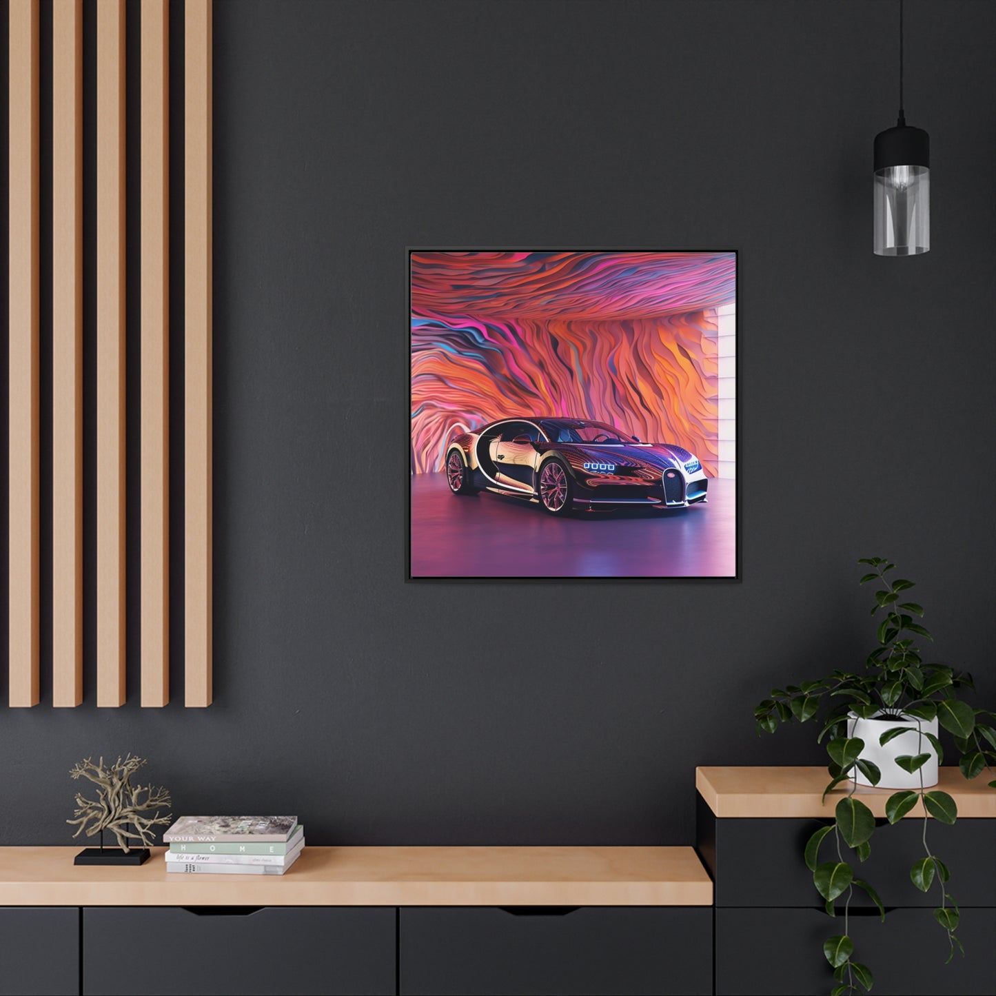 Gallery Canvas Wraps, Square Frame Bugatti Abstract Flair 4