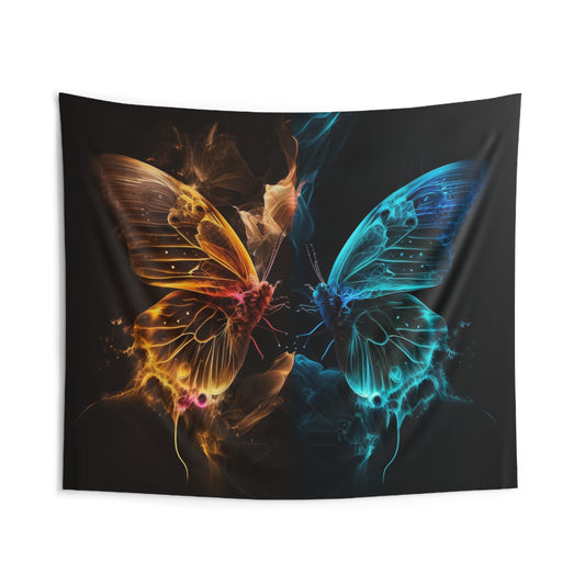 Indoor Wall Tapestries Kiss Neon Butterfly 9
