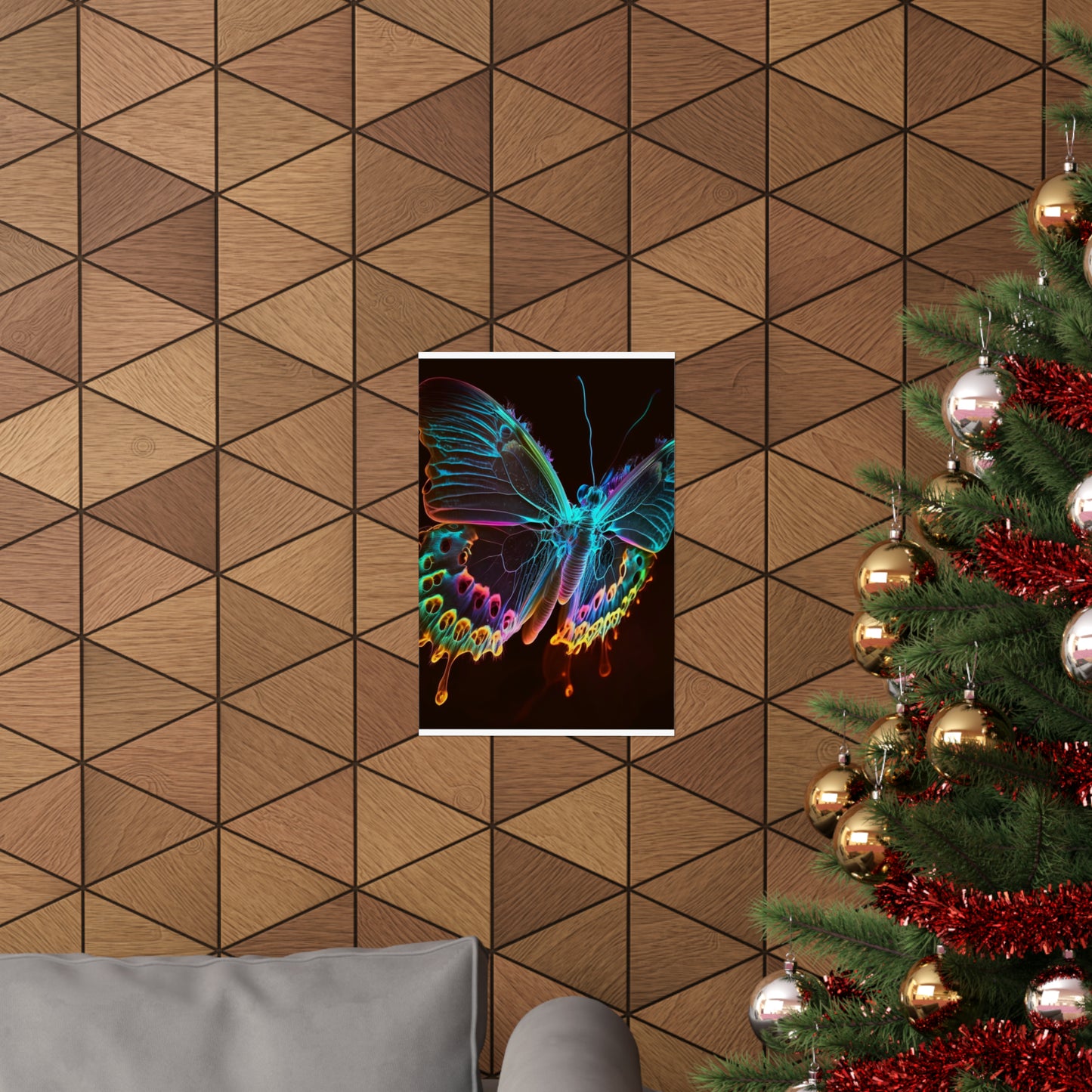 Premium Matte Vertical Posters Thermal Butterfly 2