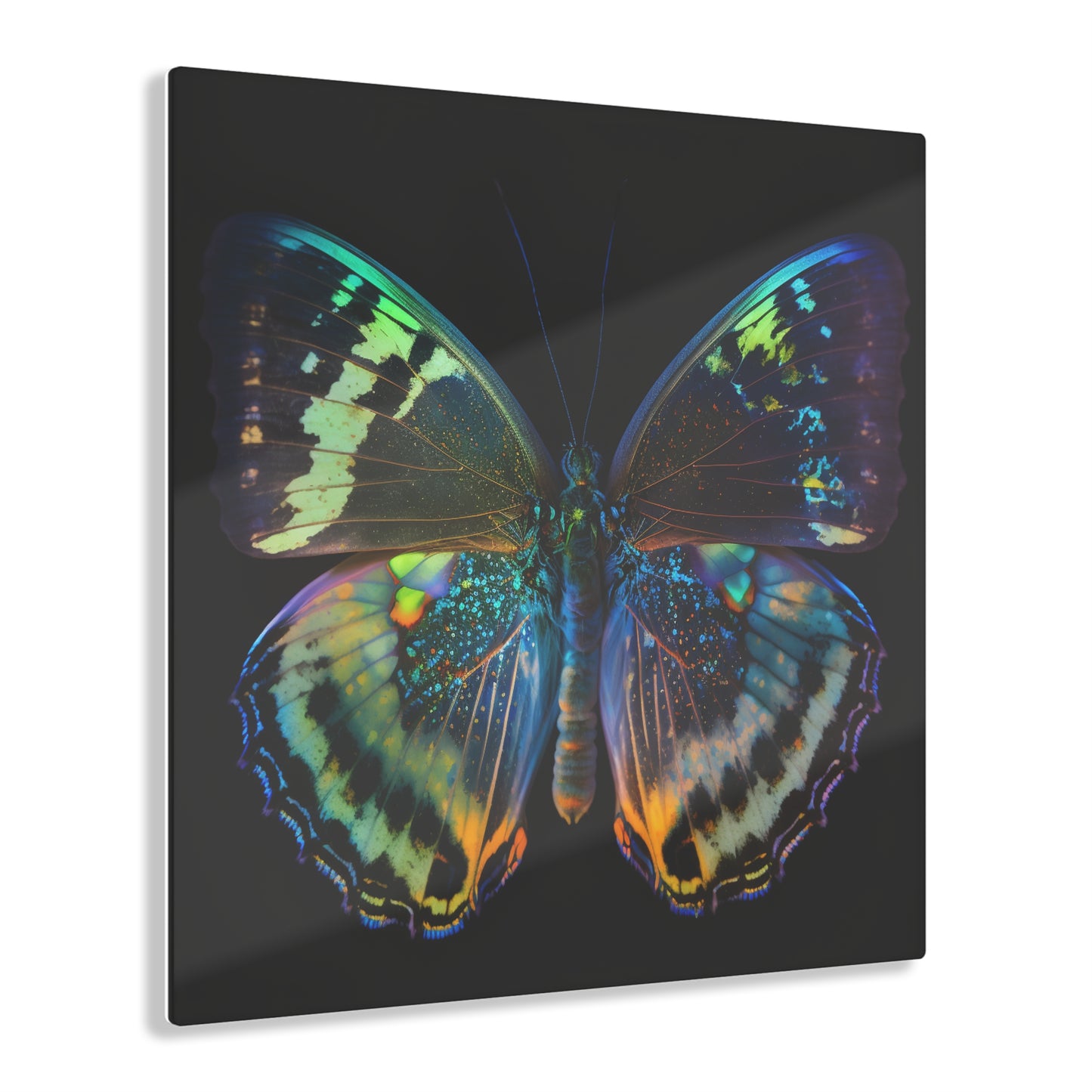 Acrylic Prints Neon Butterfly Flair 4