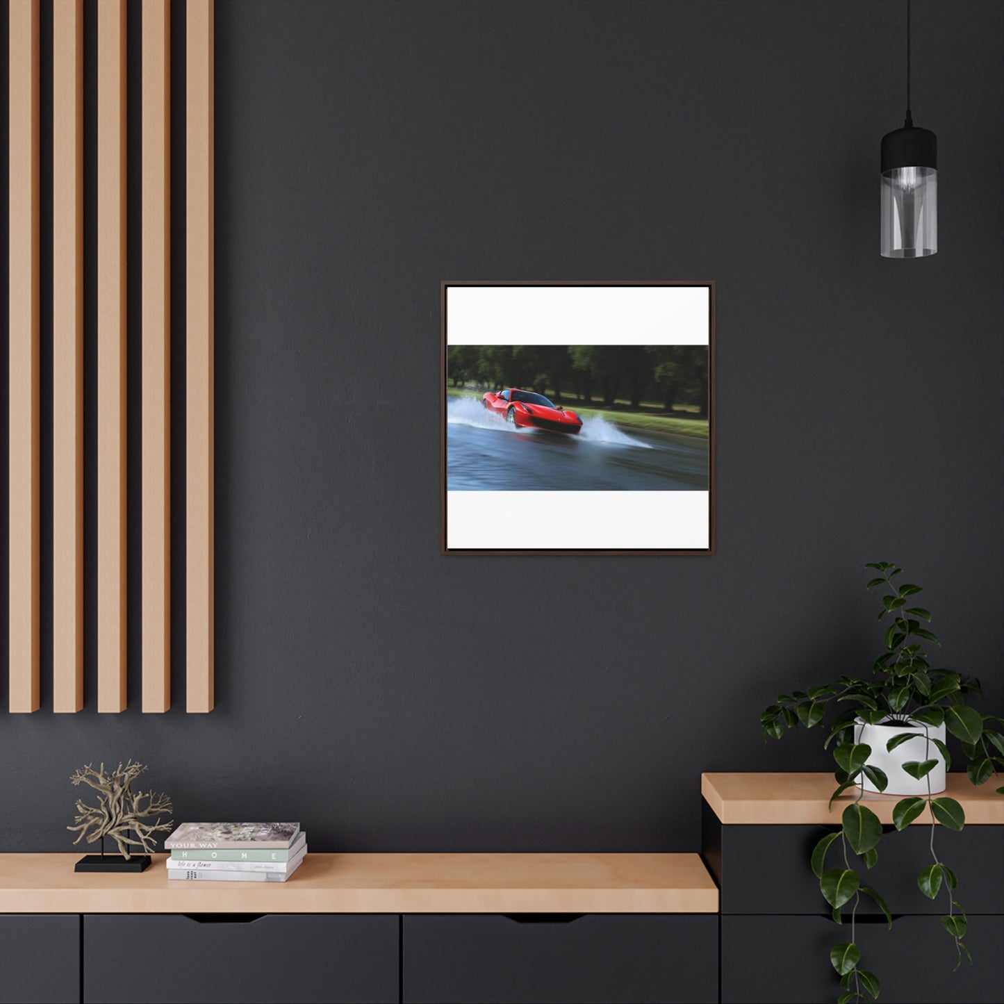 Gallery Canvas Wraps, Square Frame Water Ferrari Splash 3