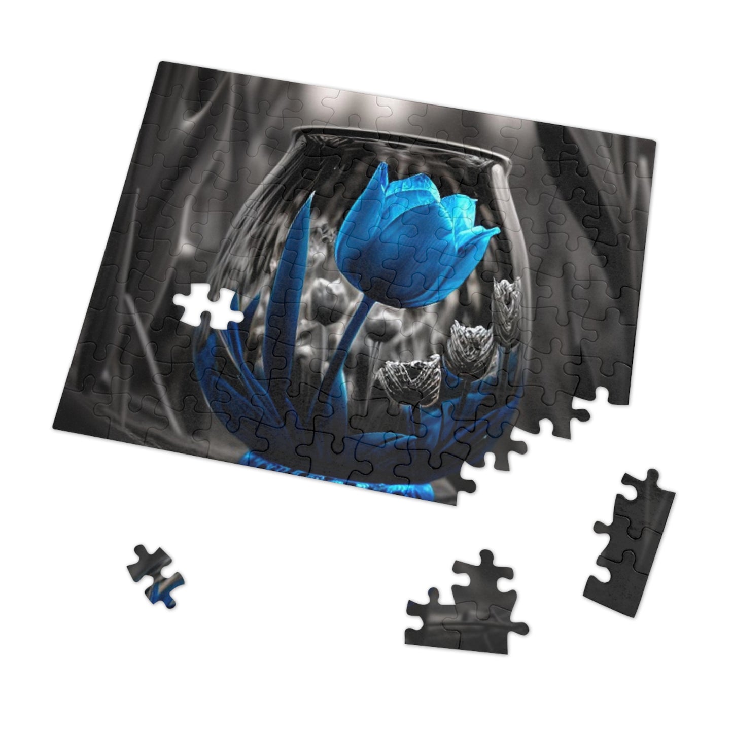 Jigsaw Puzzle (30, 110, 252, 500,1000-Piece) Tulip Blue 4