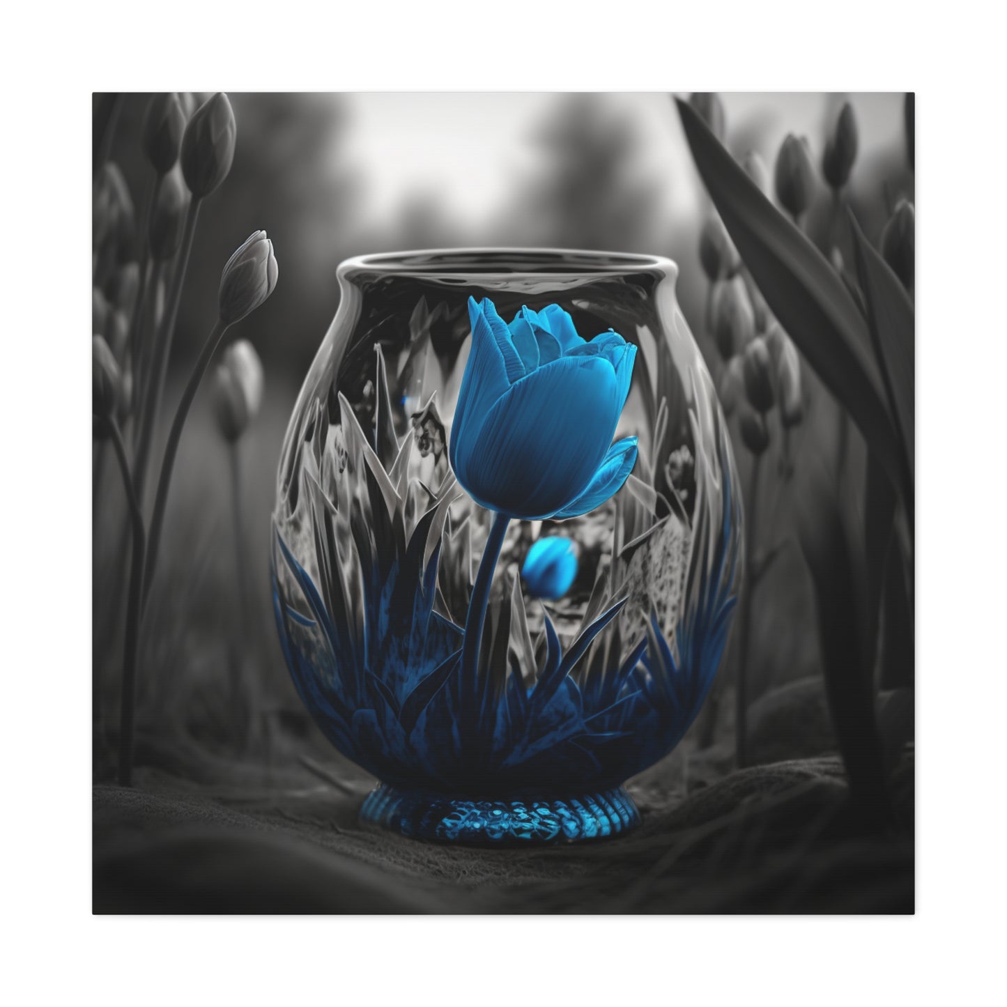Canvas Gallery Wraps Tulip Blue 6