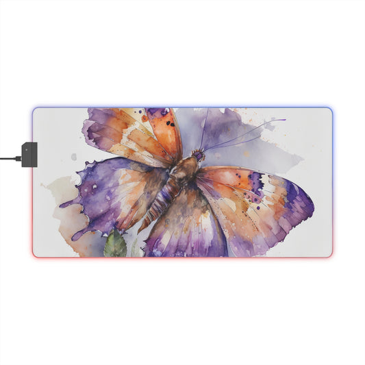 LED Gaming Mouse Pad MerlinRose Watercolor Butterfly 1