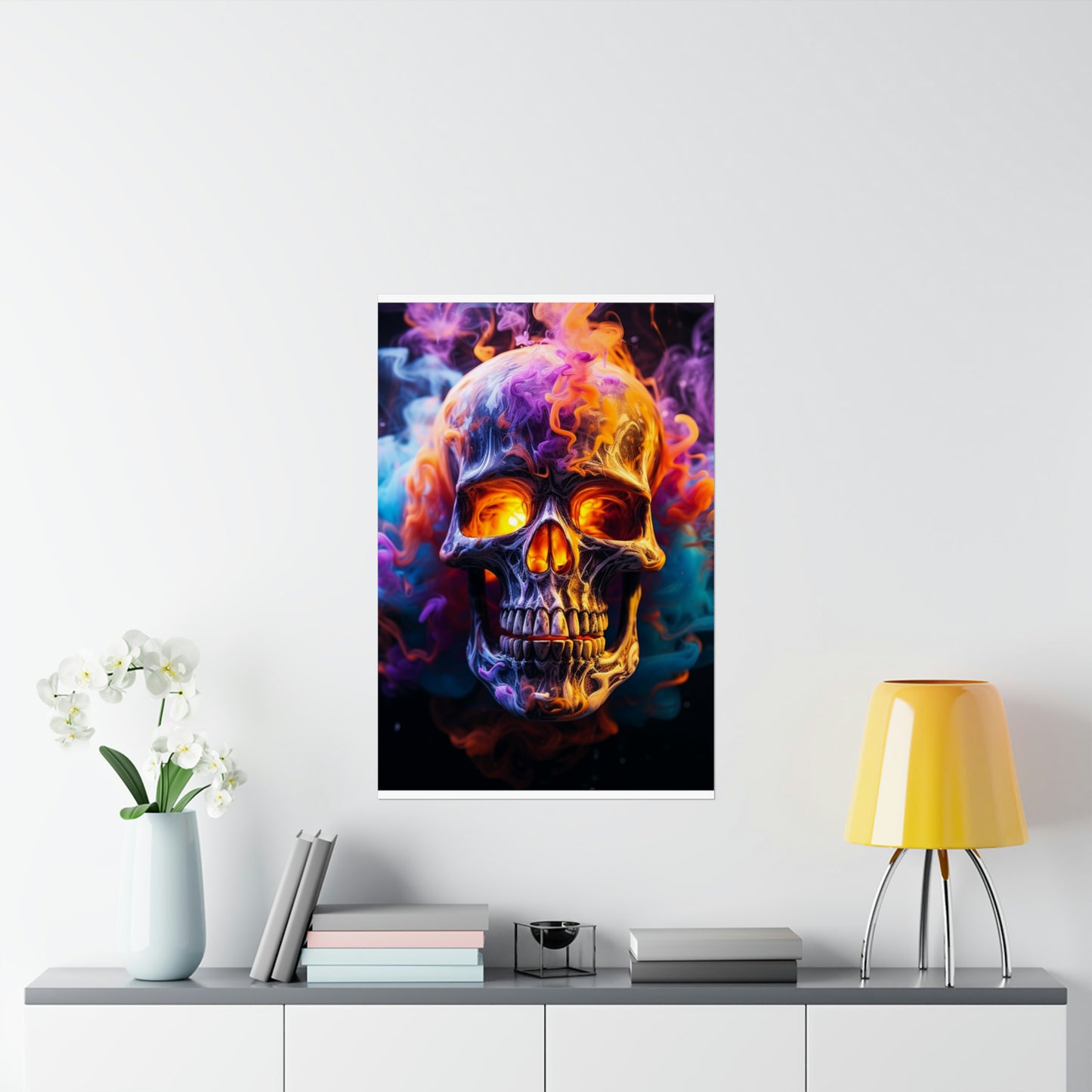 Premium Matte Vertical Posters Macro Skull 2