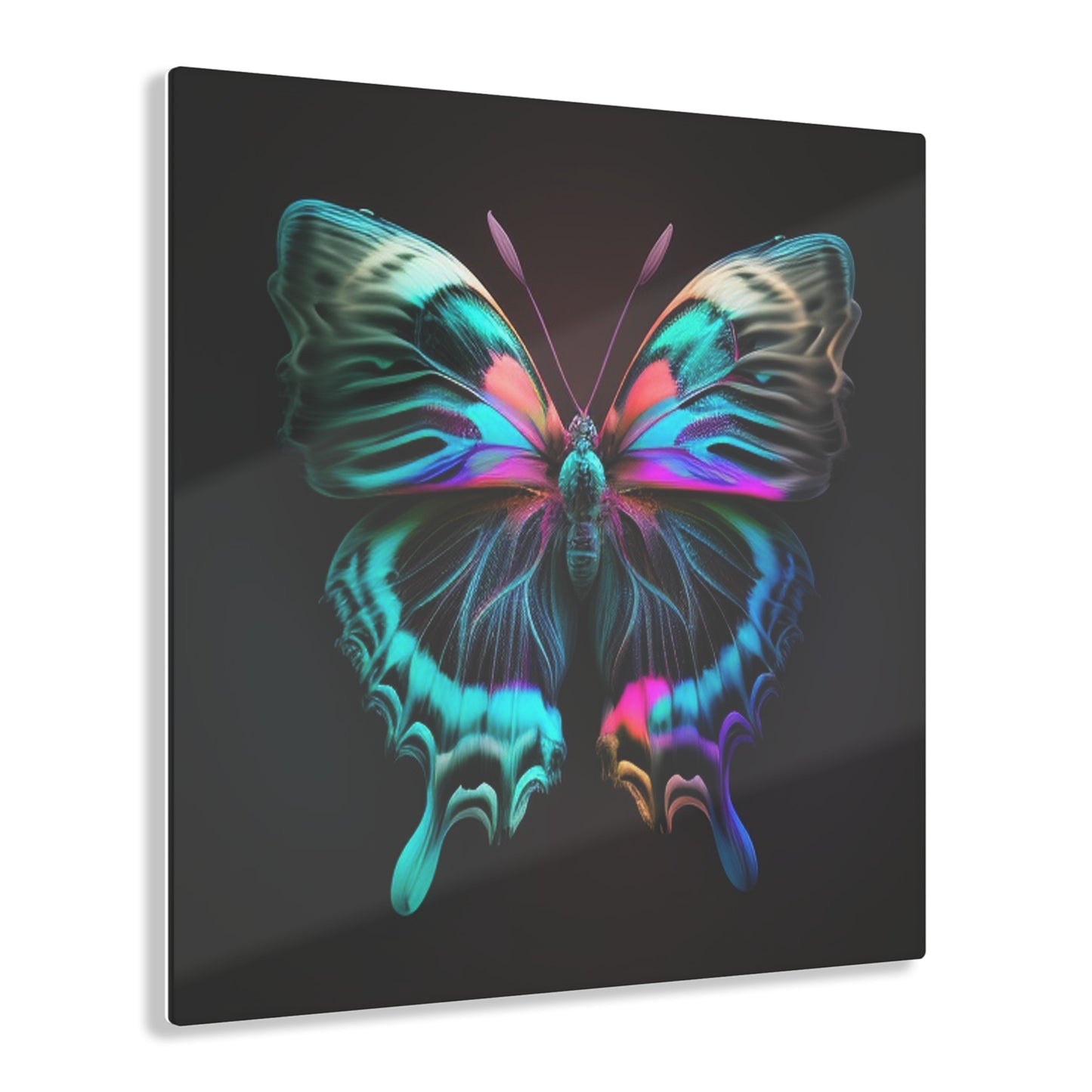 Acrylic Prints Neon Butterfly Fusion 3