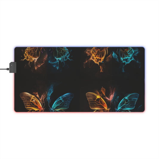 LED Gaming Mouse Pad Kiss Neon Butterfly 5