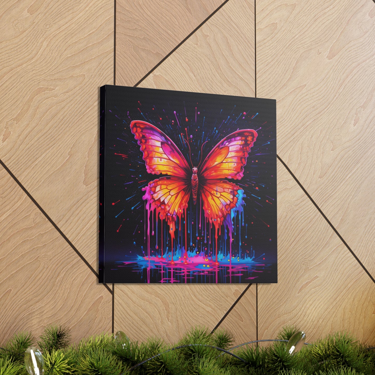 Canvas Gallery Wraps Pink Butterfly Flair 4