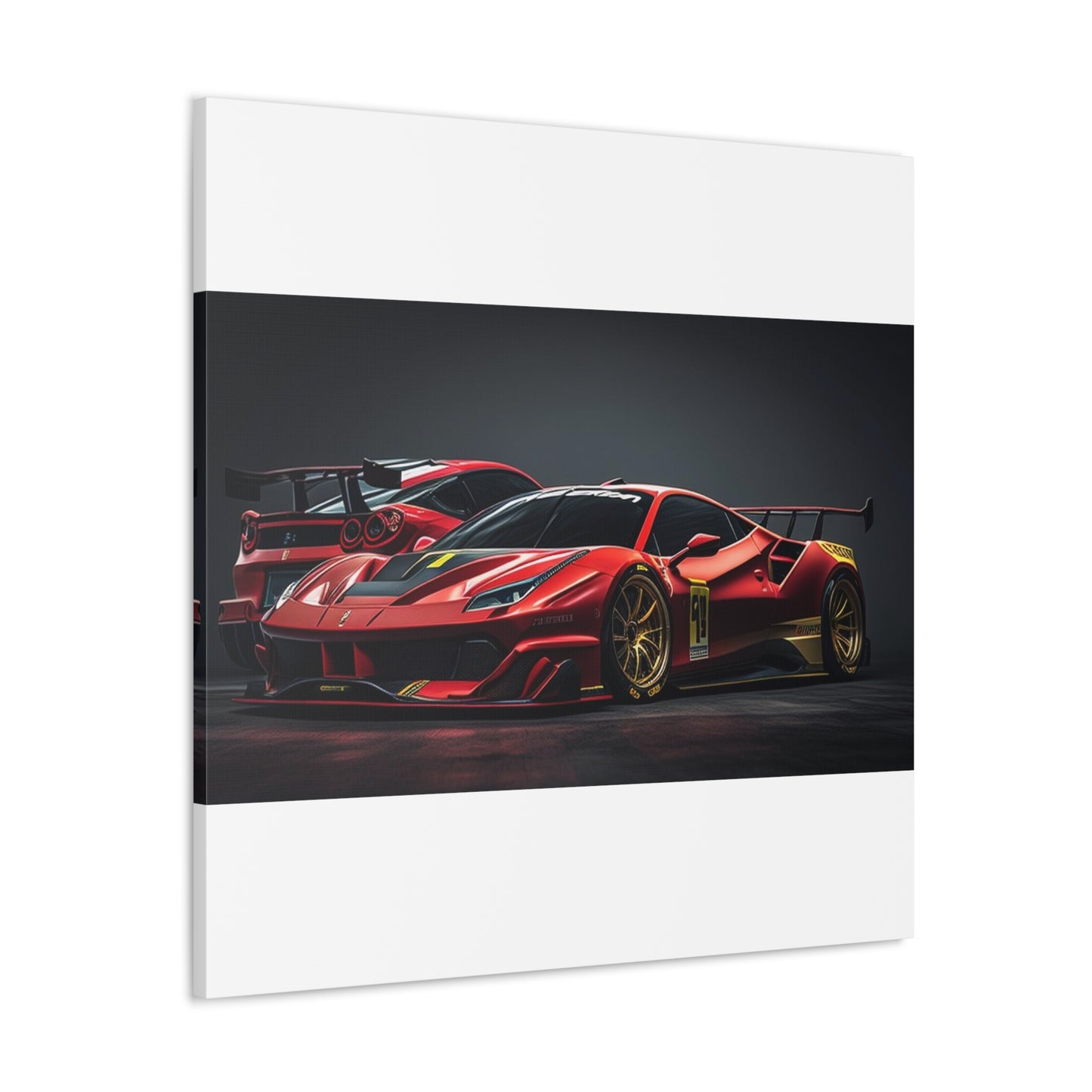 Canvas Gallery Wraps Ferrari Red 3