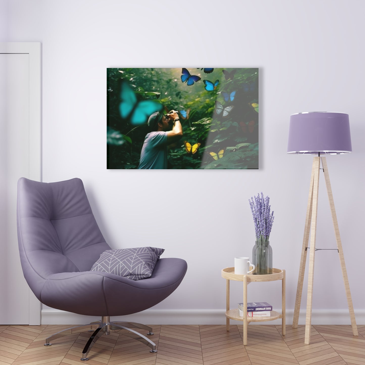 Acrylic Prints Jungle Butterfly 1