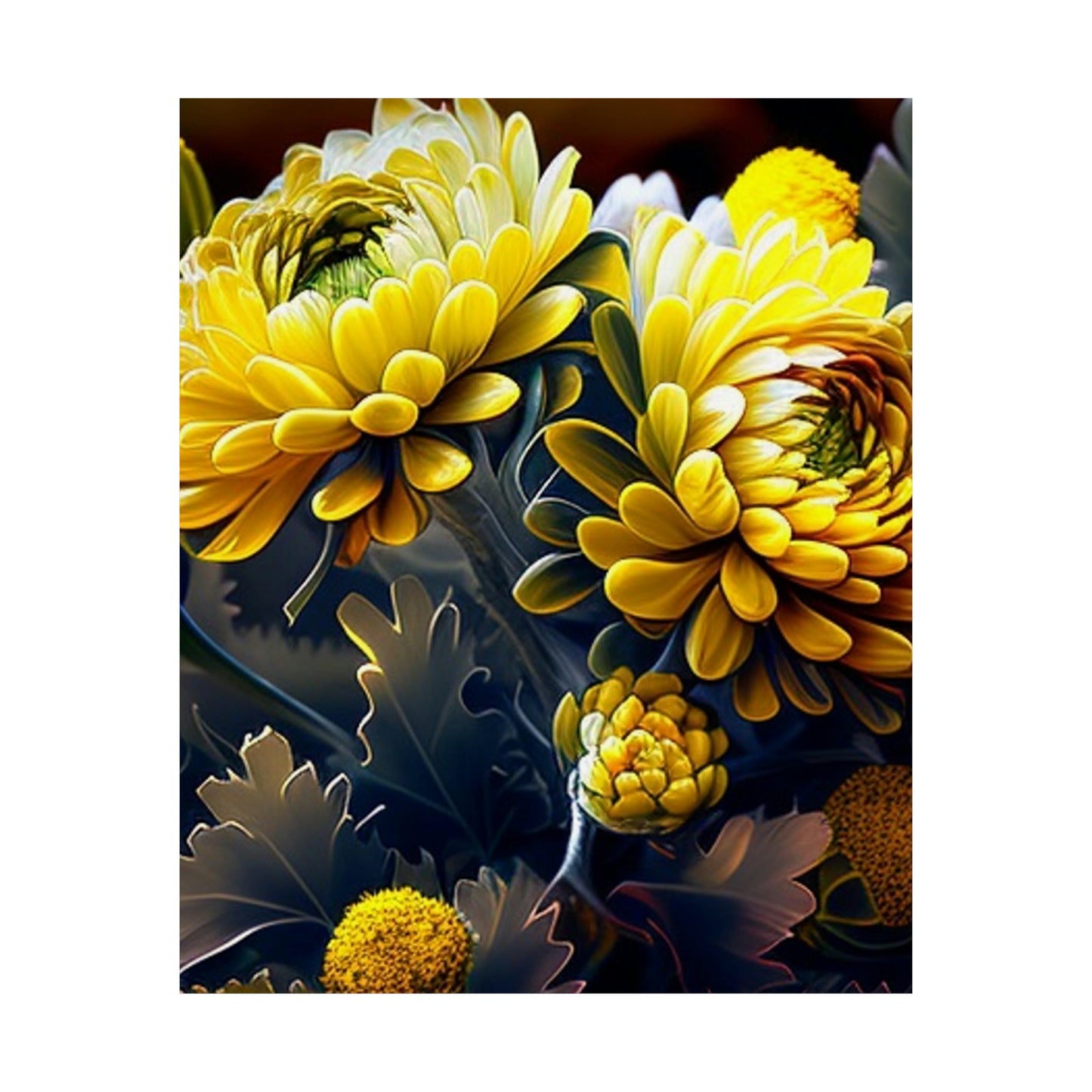 Premium Matte Vertical Posters Yellow Hermosas Flores Amarillas 3