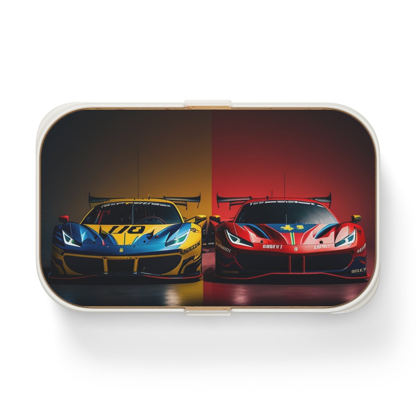 Bento Lunch Box Ferrari Red Blue 3