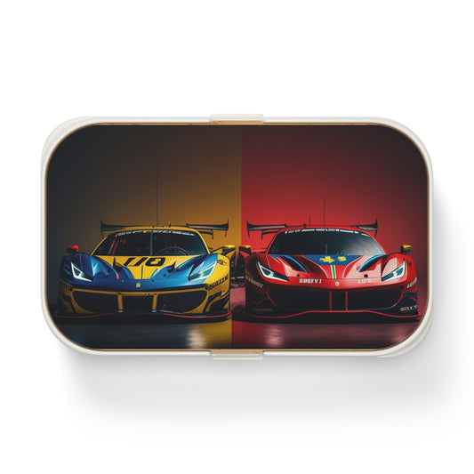 Bento Lunch Box Ferrari Red Blue 3