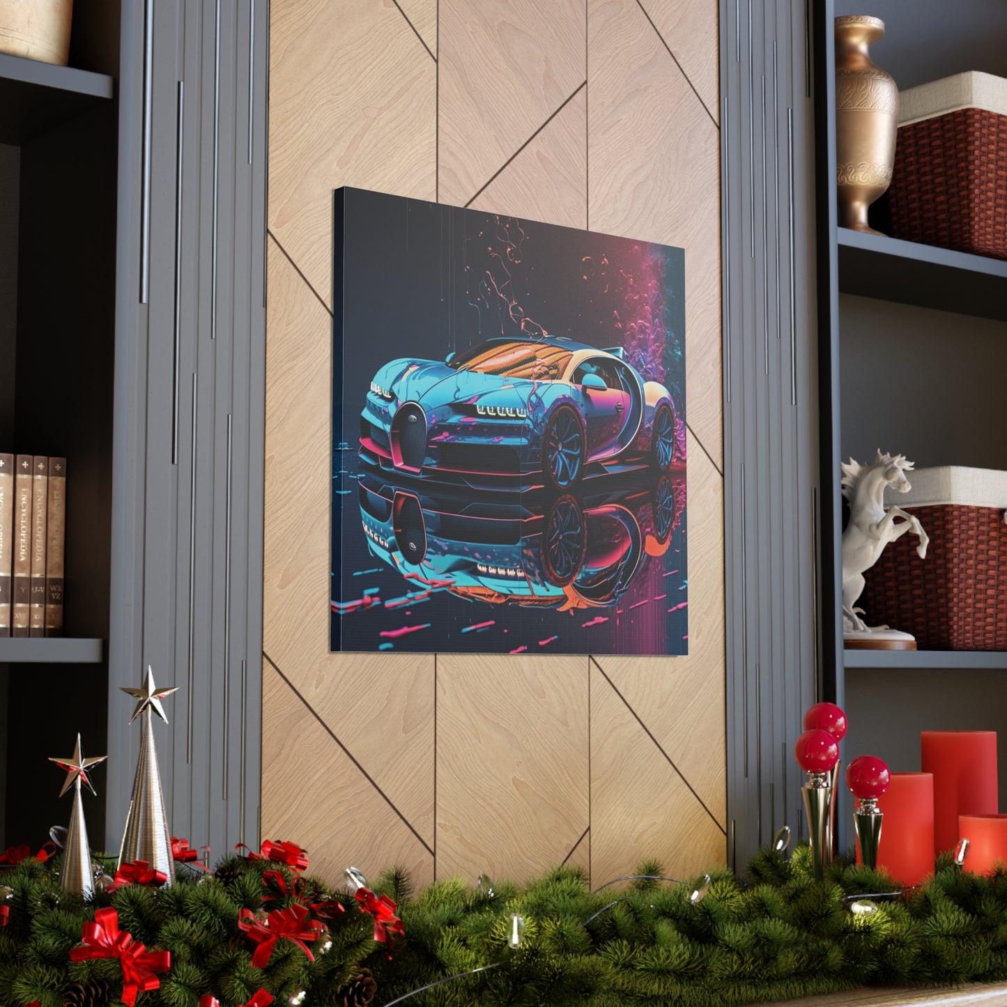 Canvas Gallery Wraps Bugatti Neon Chiron 4