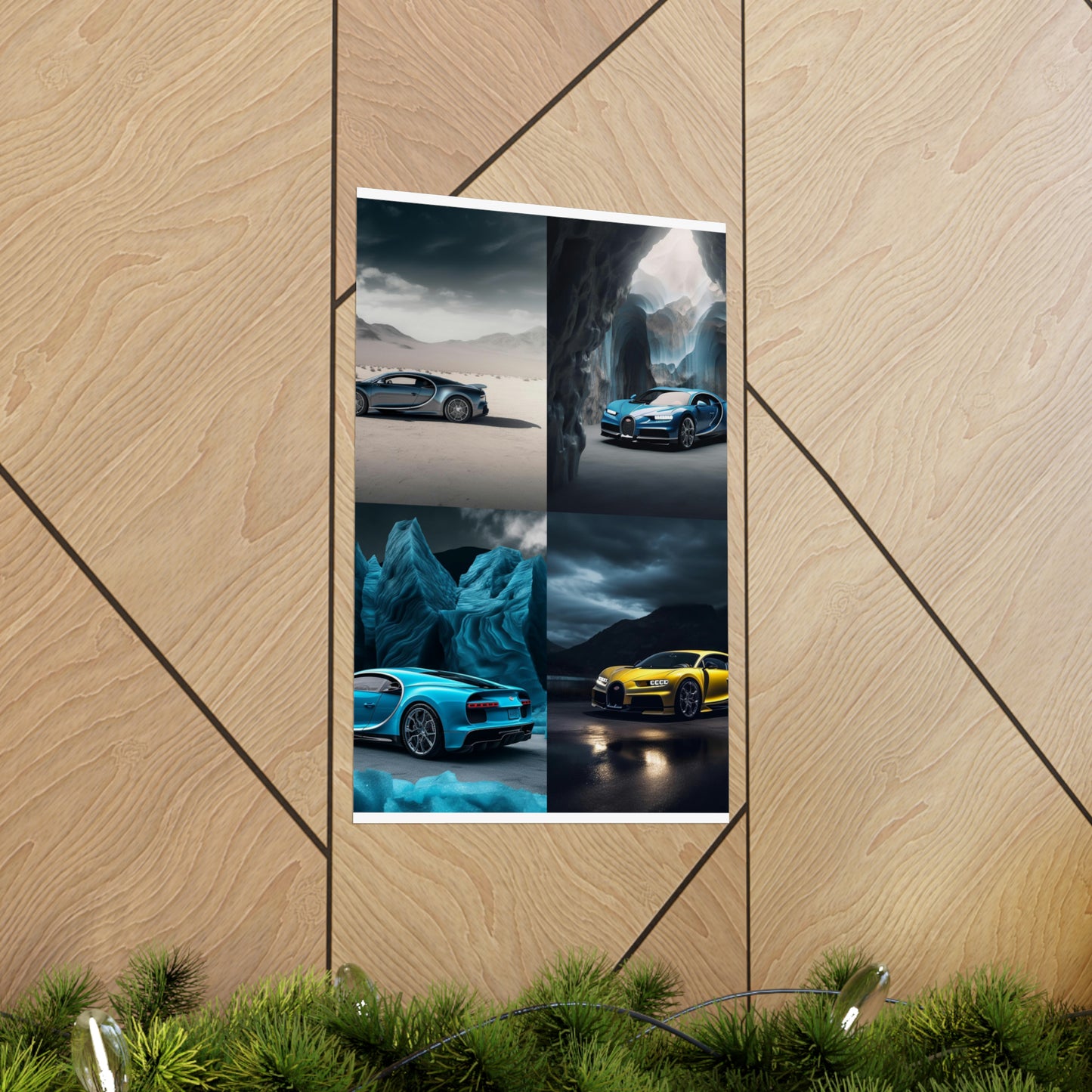 Premium Matte Vertical Posters Bugatti Real Look 5