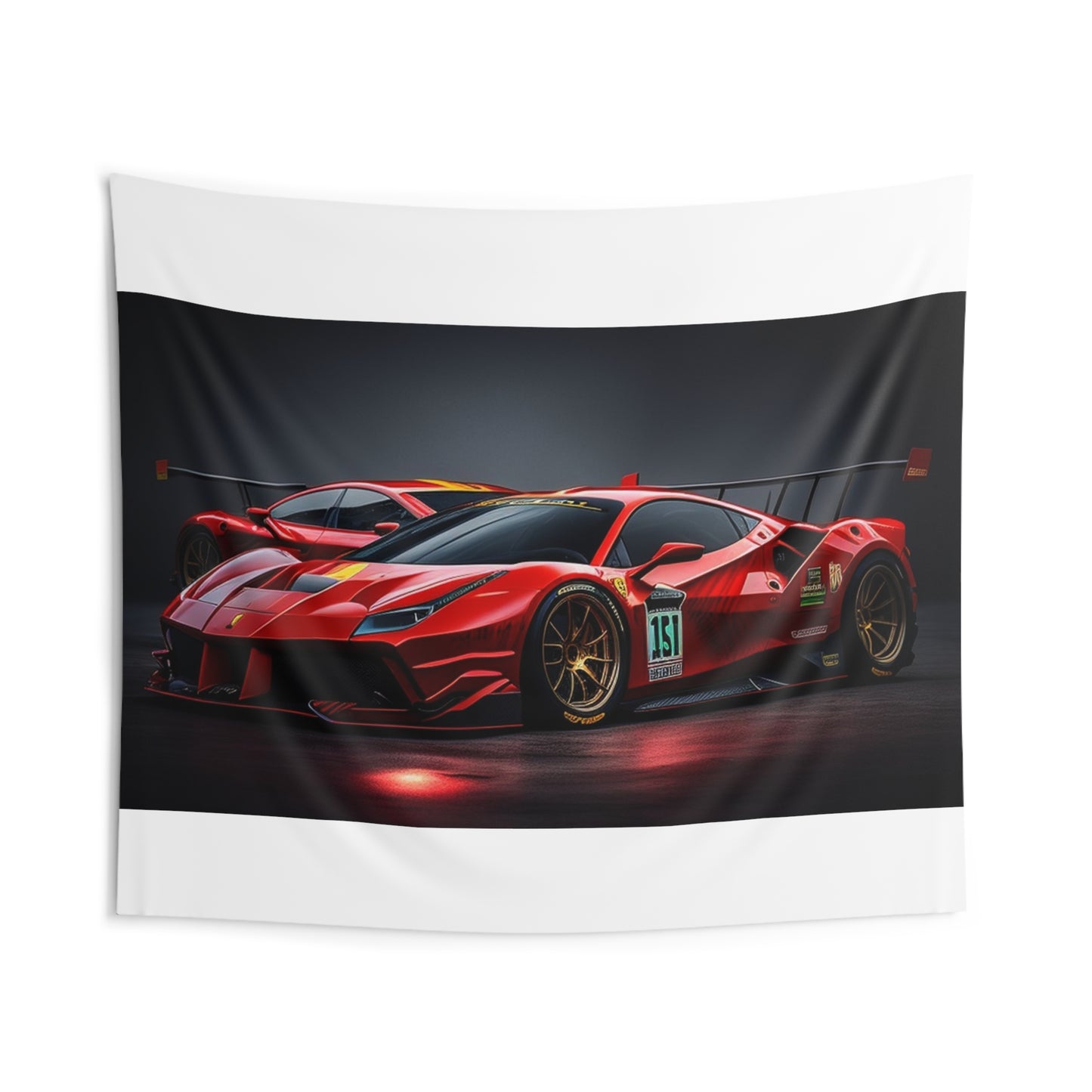 Indoor Wall Tapestries Ferrari Red 2