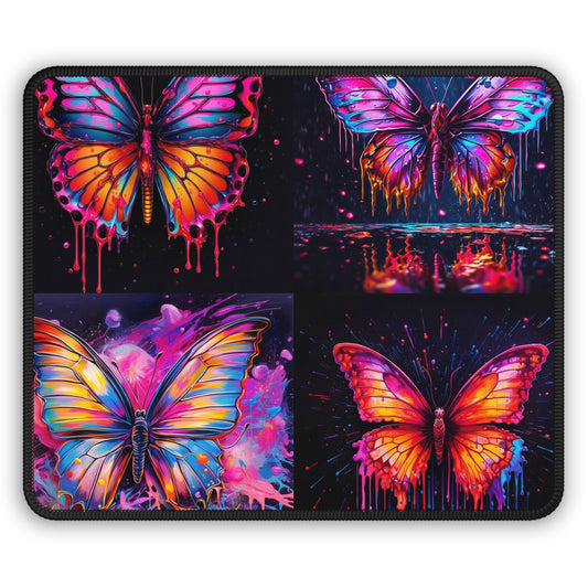 Gaming Mouse Pad  Pink Butterfly Flair 5