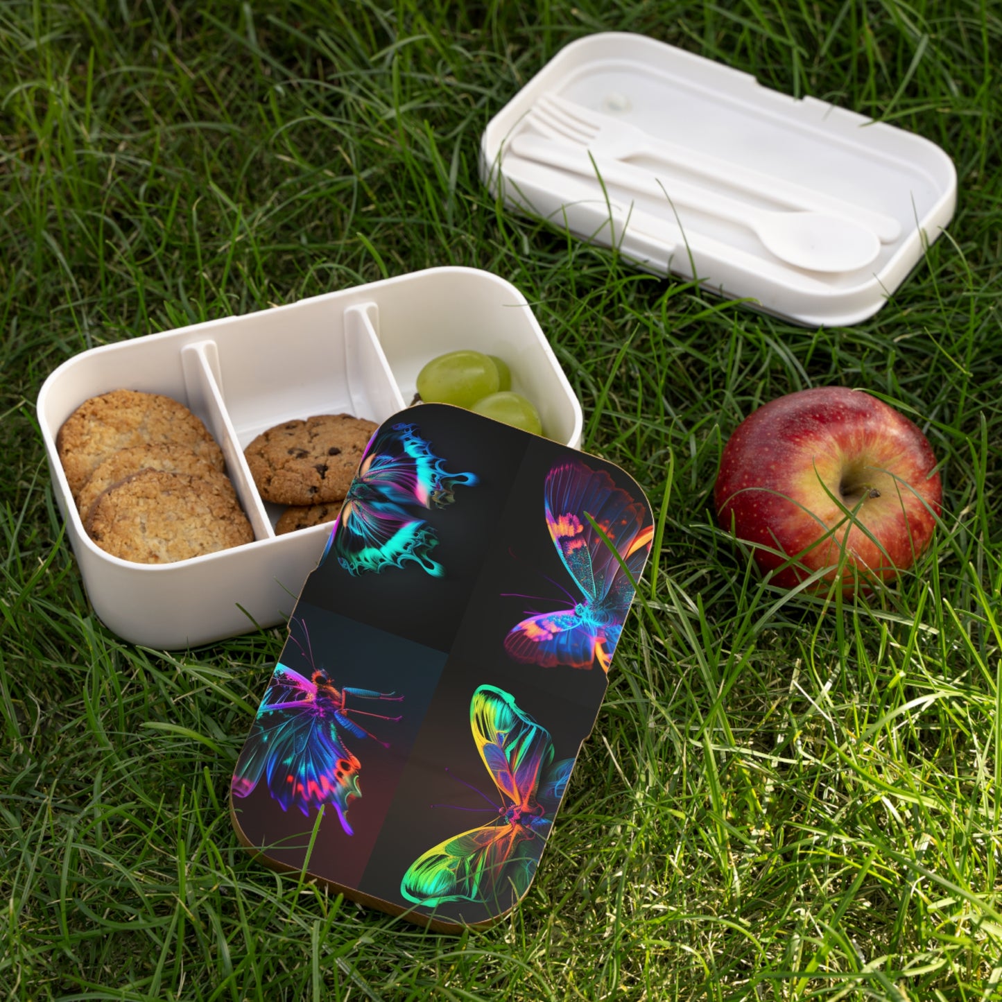 Bento Lunch Box Raw Hyper Color Butterfly 5