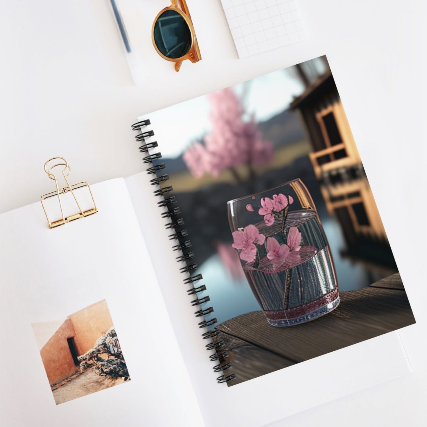 Spiral Notebook - Ruled Line Cherry Blossom 1