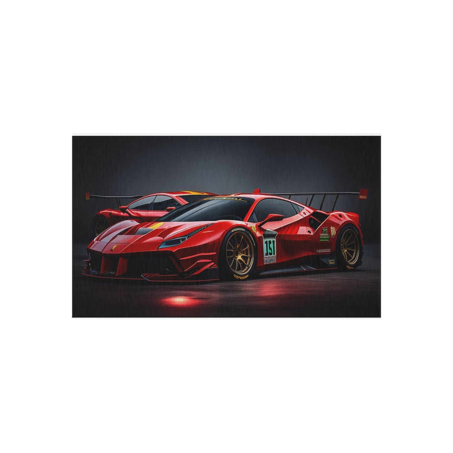 Outdoor Rug  Ferrari Red 2