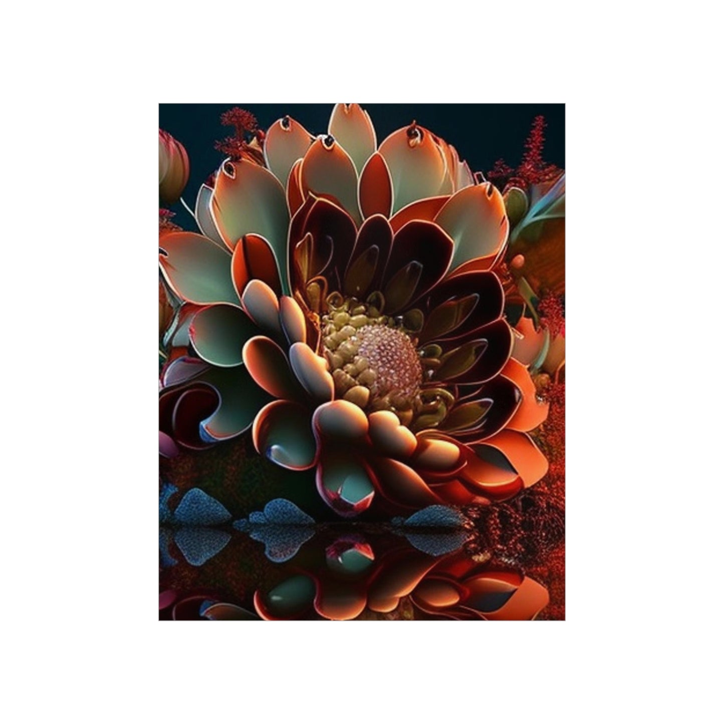 Premium Matte Vertical Posters Flower Arangment 4