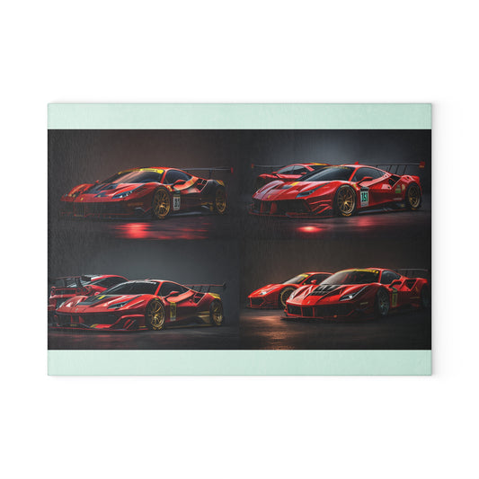 Glass Cutting Board Ferrari Red 5