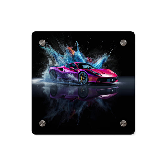 Acrylic Wall Art Panels Ferrari Water Splash 4