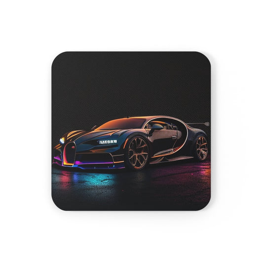 Corkwood Coaster Set Bugatti Chiron Super 4
