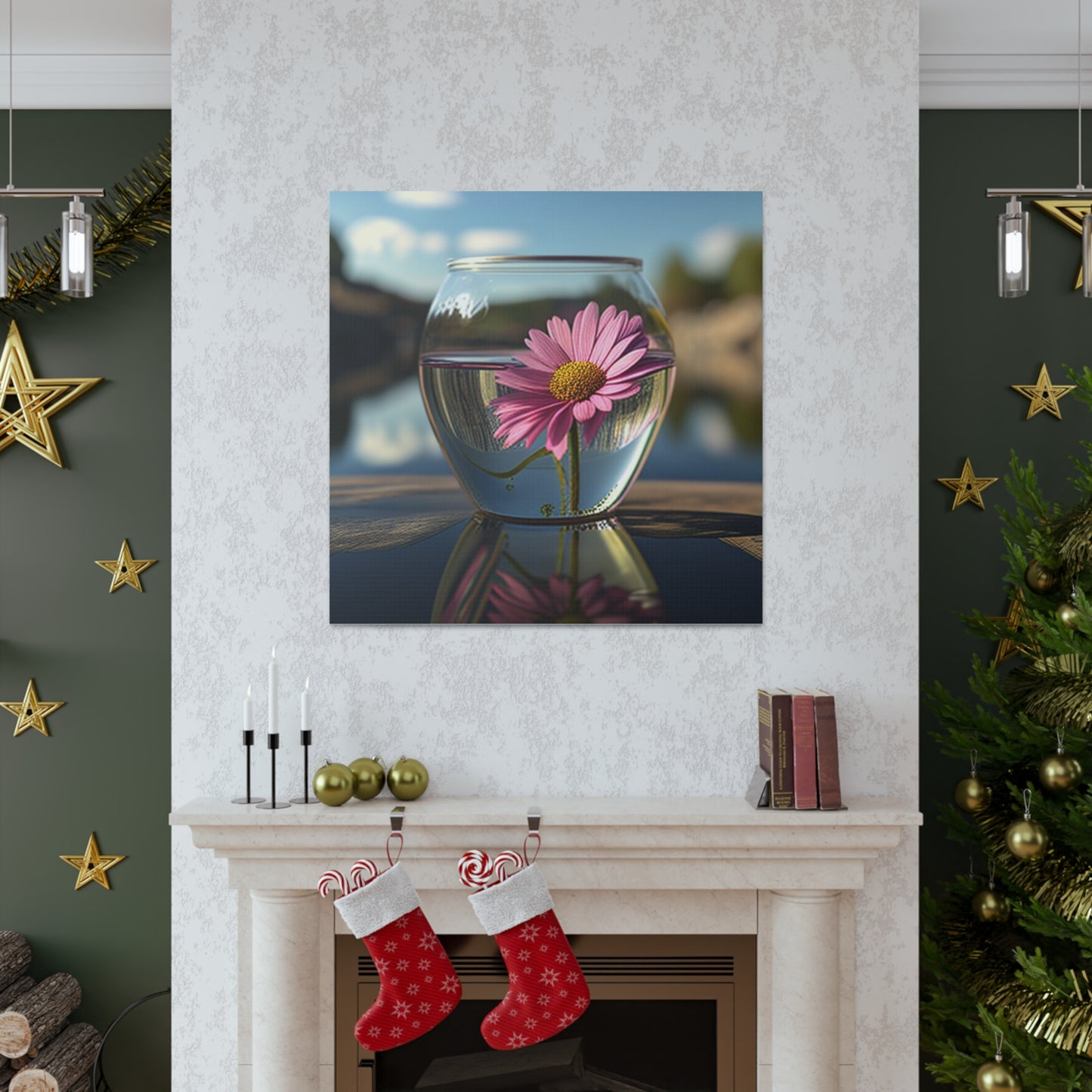 Canvas Gallery Wraps Pink Daisy 3