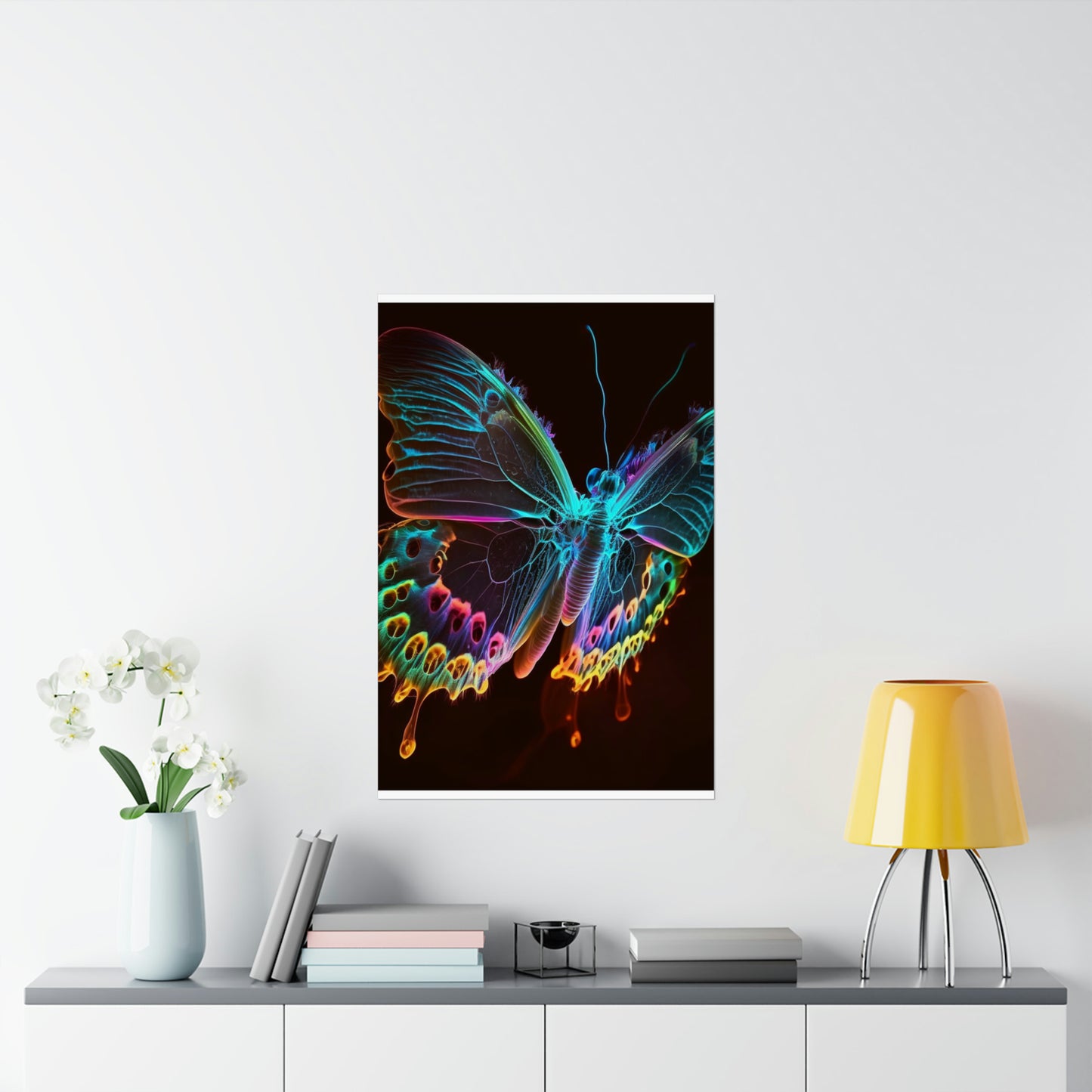 Premium Matte Vertical Posters Thermal Butterfly 2