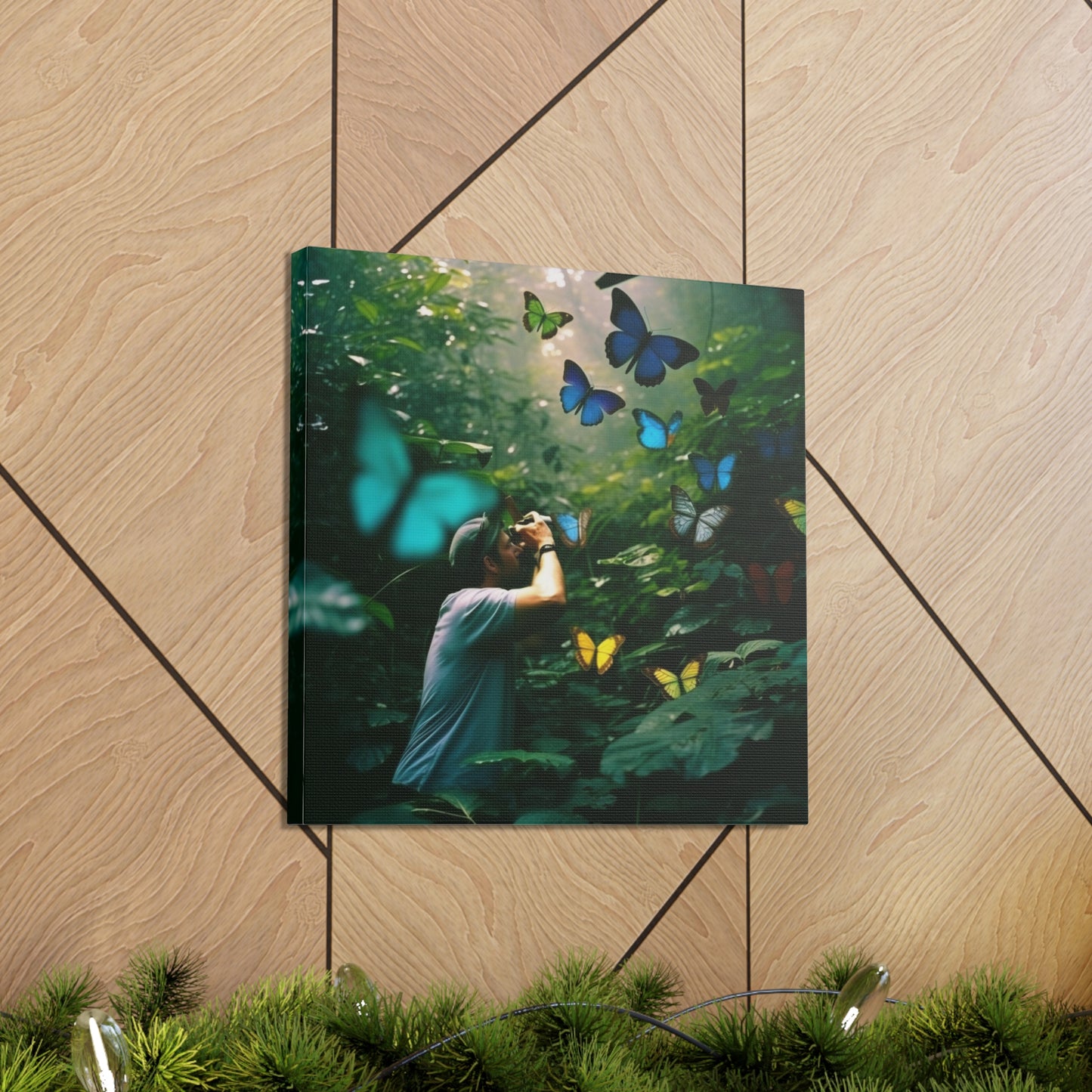 Canvas Gallery Wraps Jungle Butterfly 1