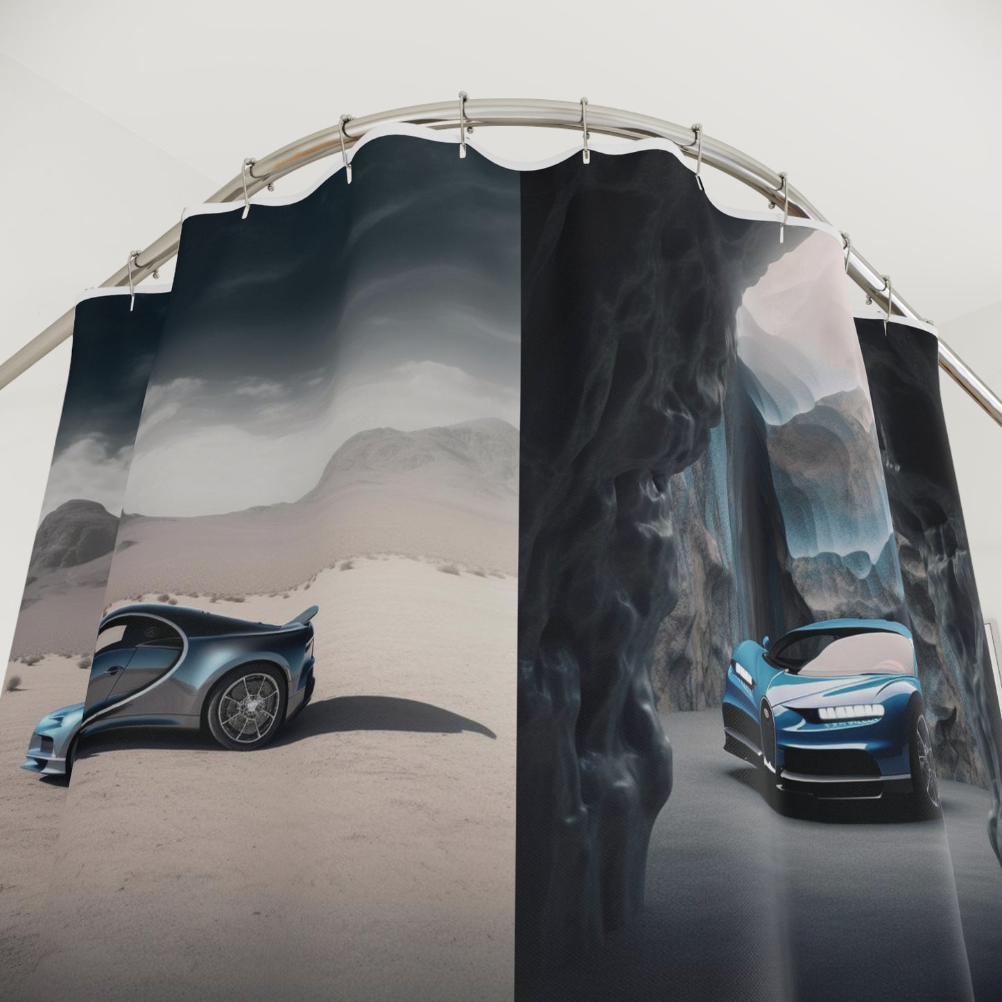 Polyester Shower Curtain Bugatti Real Look 5