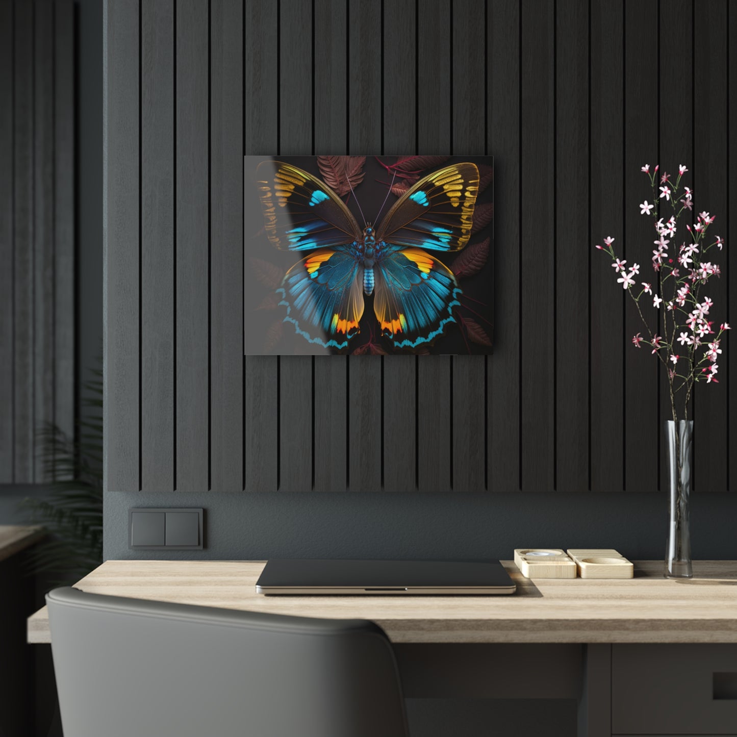 Acrylic Prints Neon Butterfly Flair 1